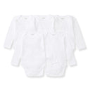 Bee Essentials Organic Long Sleeve Baby Bodysuit 5 Pack