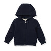 Organic Cotton Quilted Bee Baby Jacket - Midnight