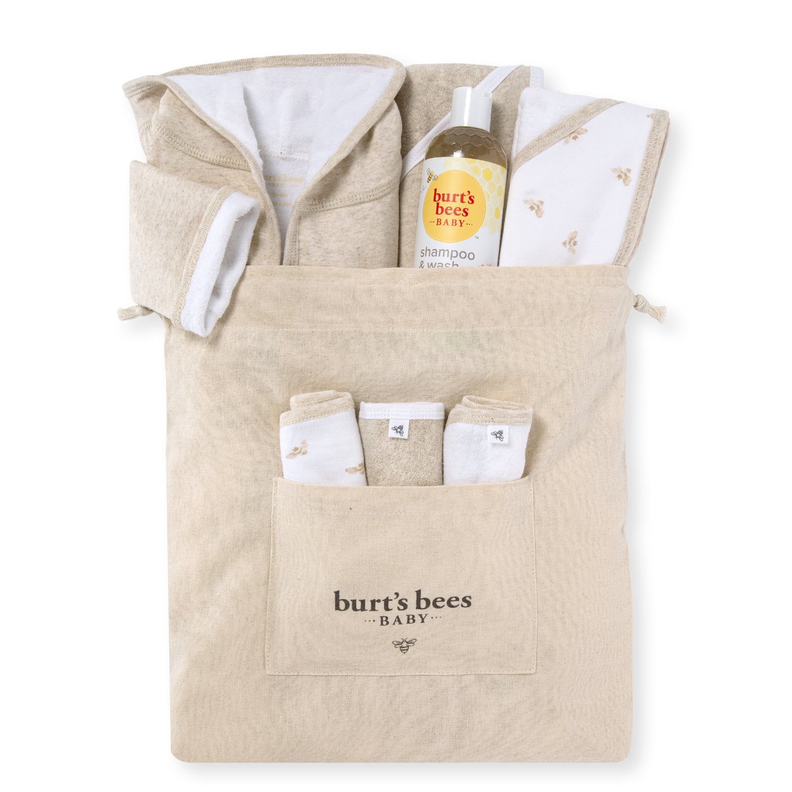 Golden Bee Bath Time Baby Gift Set