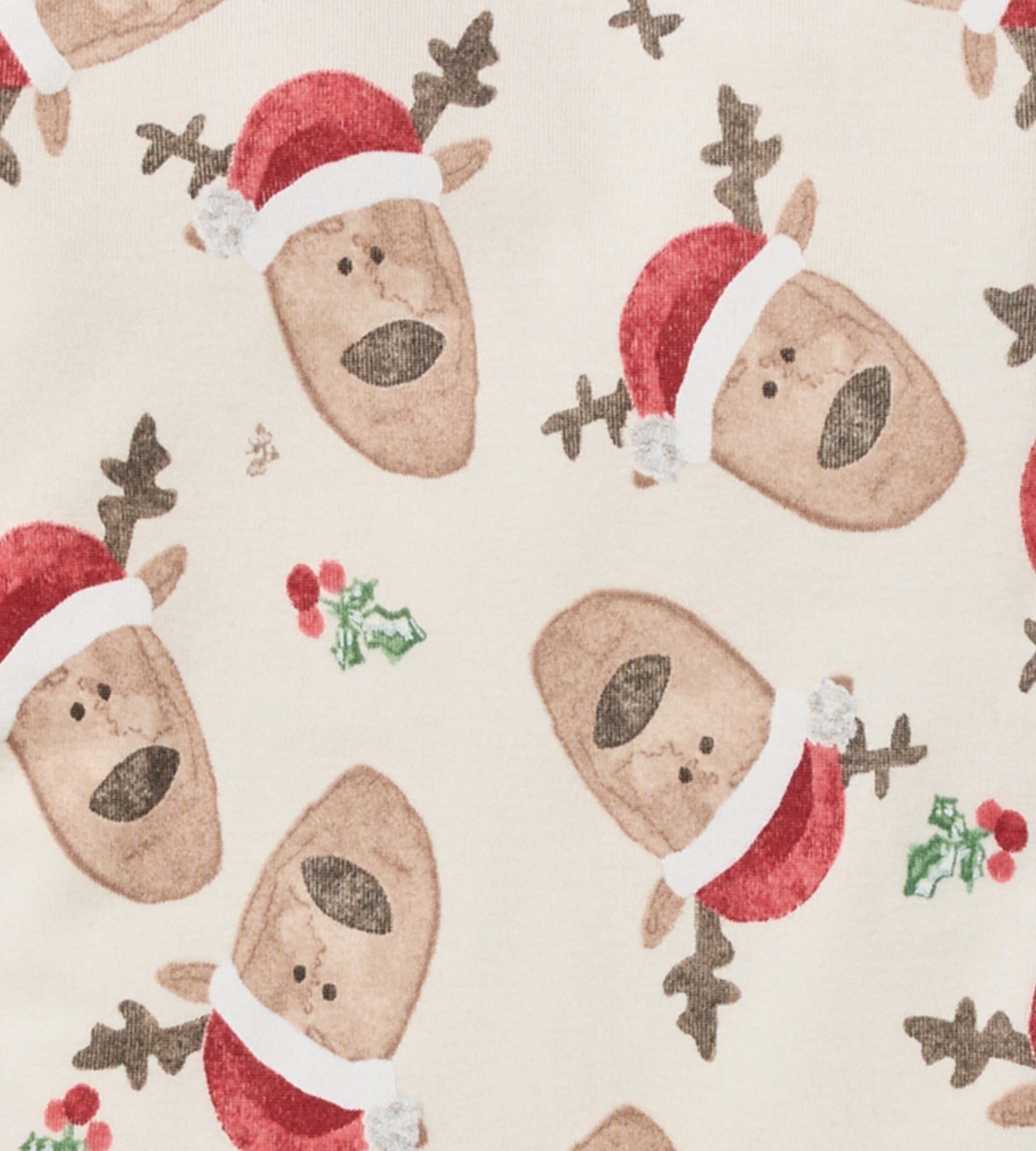 Guide My Sleigh Matching Organic Cotton Pajamas Swatch