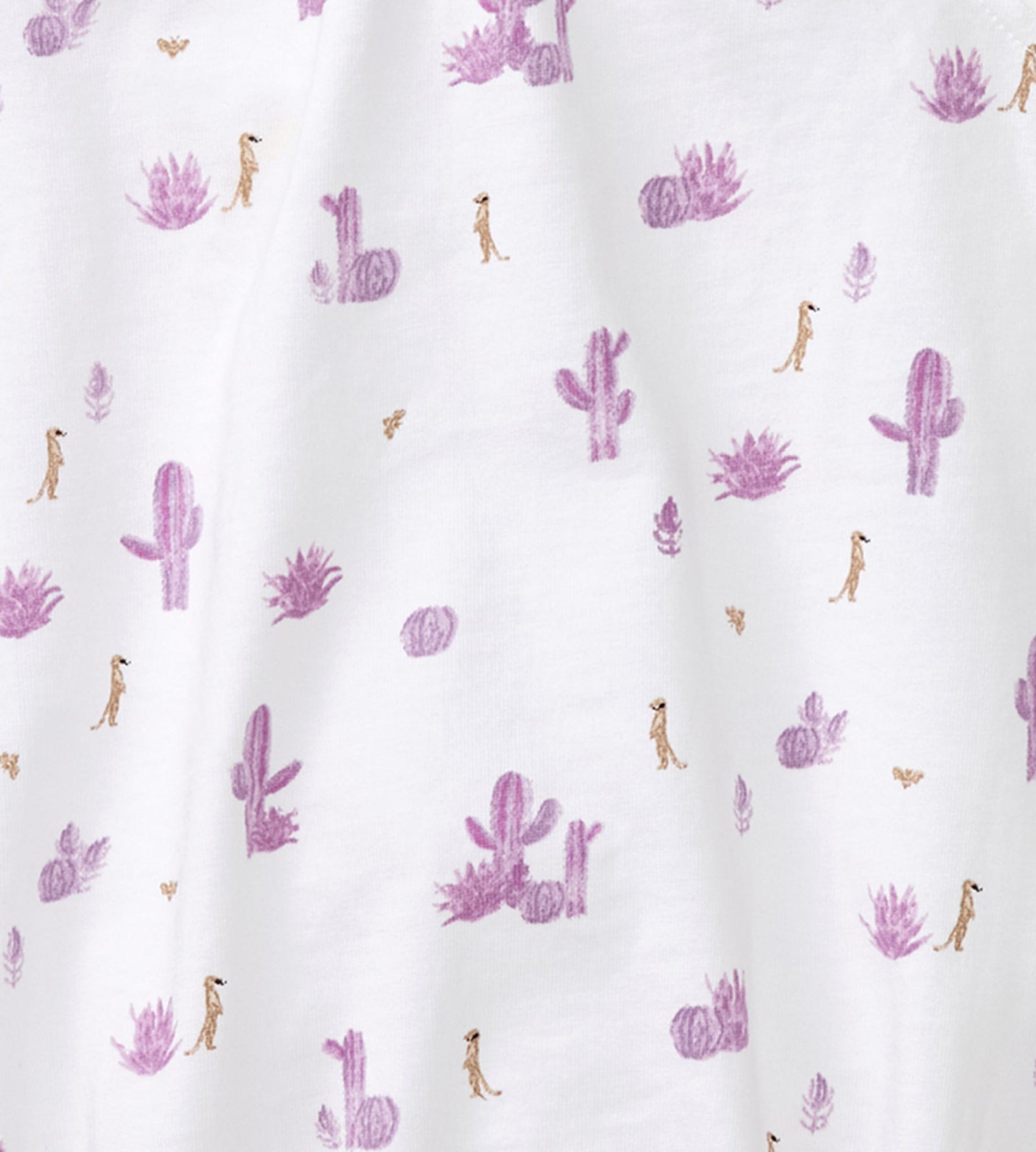 Desert Life Organic Baby Girl Bubble Romper Swatch