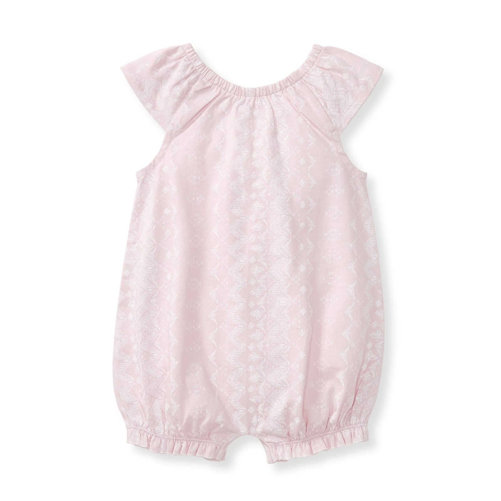 Brave Bandana Organic Baby Girl Bubble Romper Back