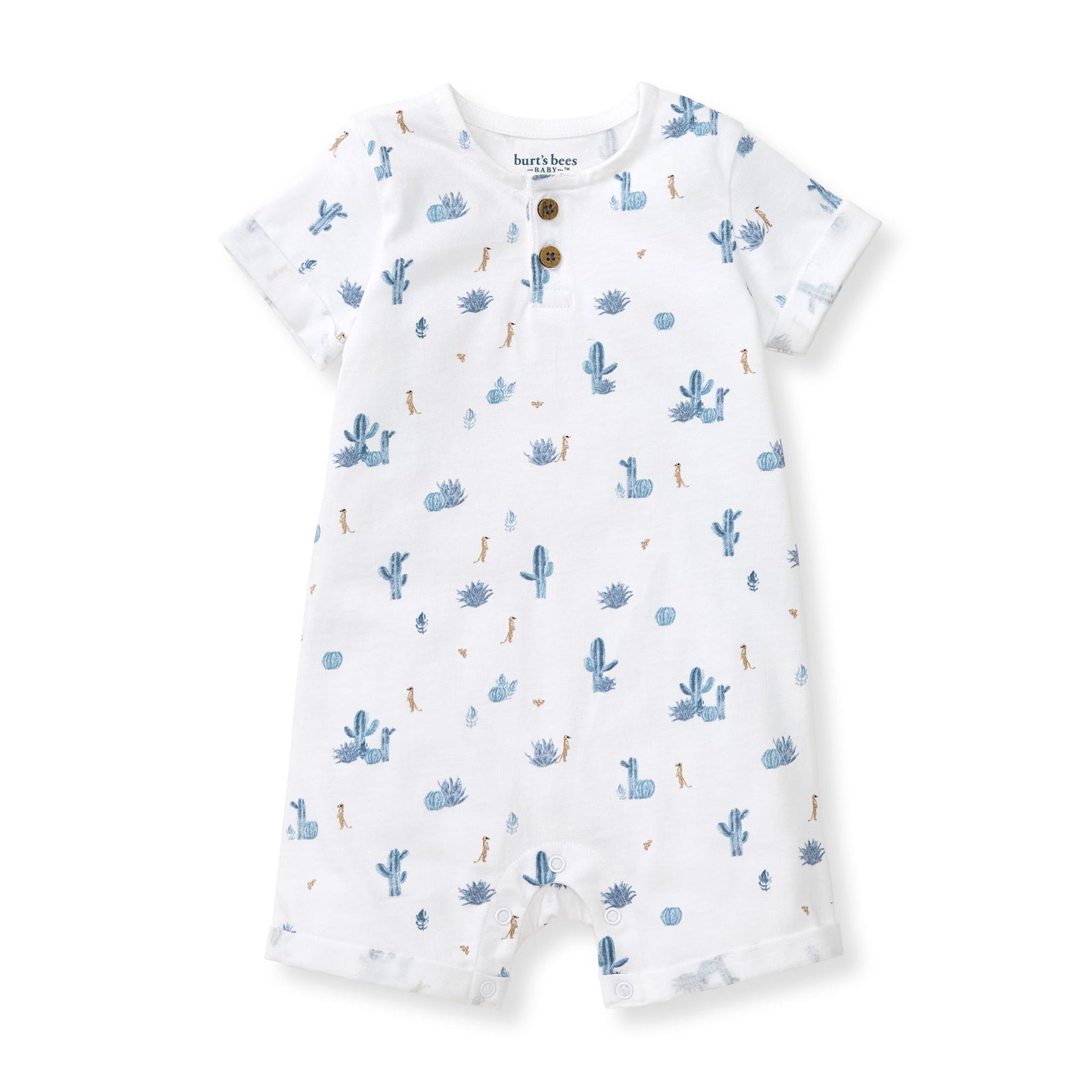 Desert Life Organic Cotton Baby Boy Romper