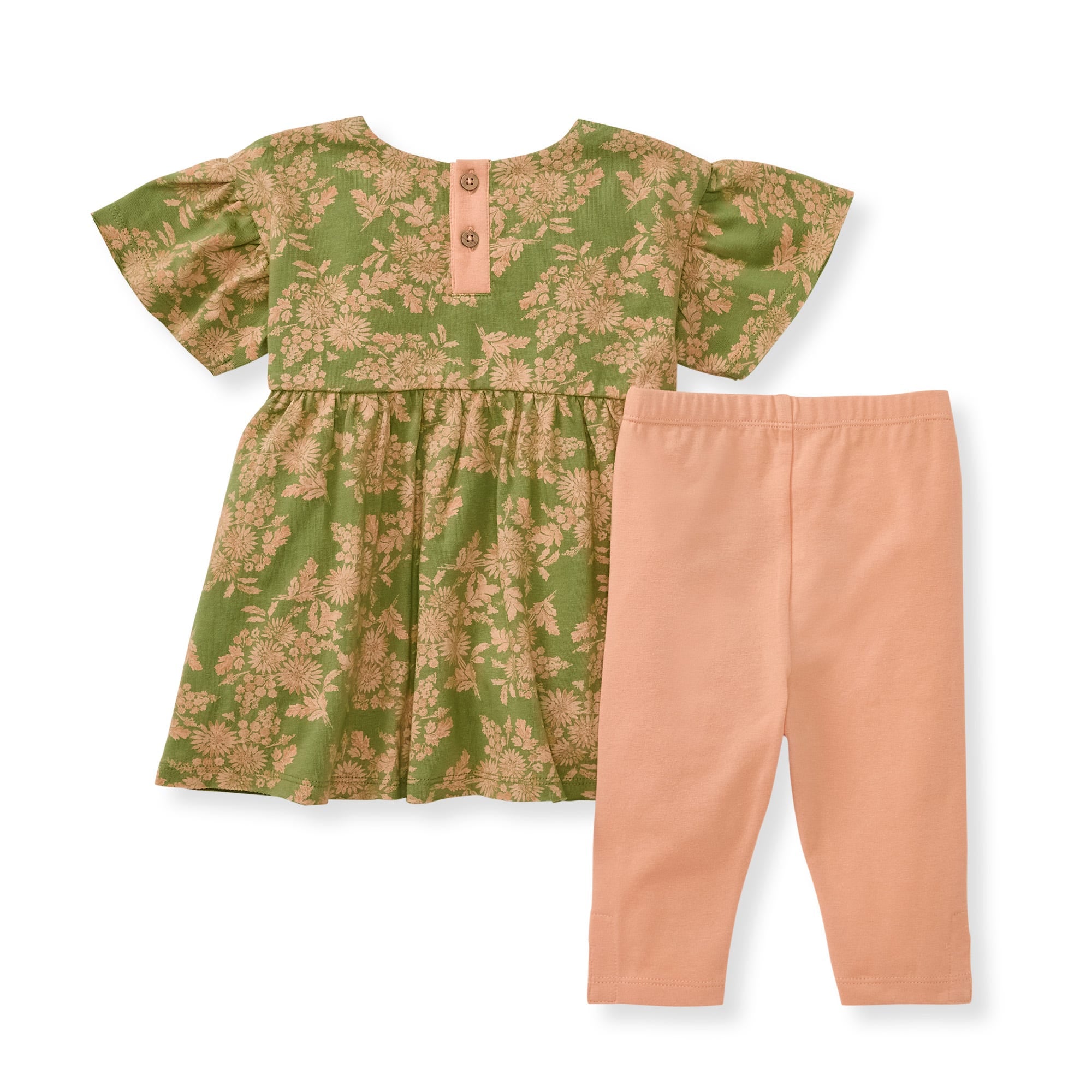 Vibrant Garden Organic Baby Girl Top & Pants Set – Burt's