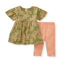 Vibrant Garden Organic Baby Girl Top & Pants Set