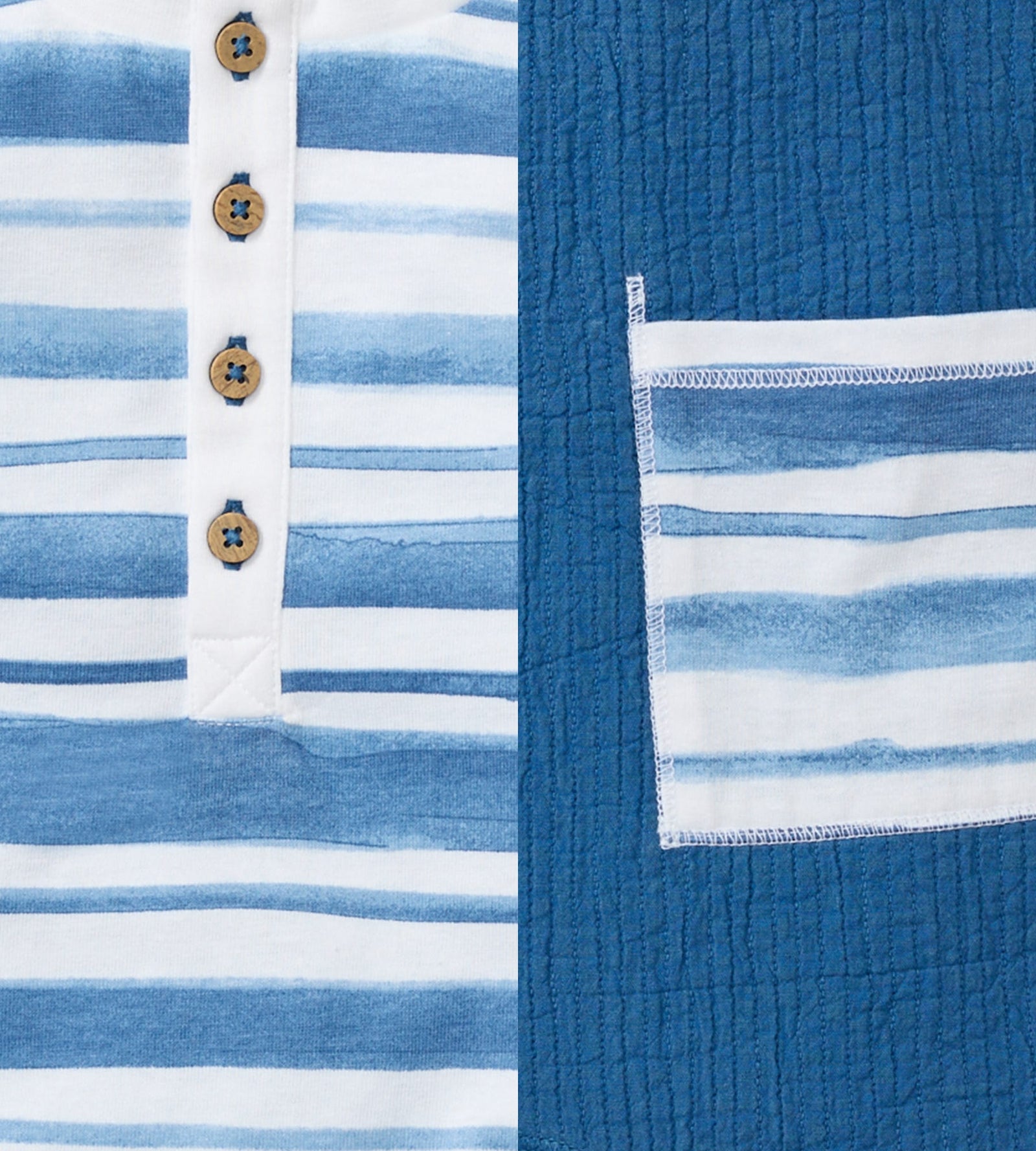 Watercolor Stripe Baby Boy Romper 2 Pack Set Swatch