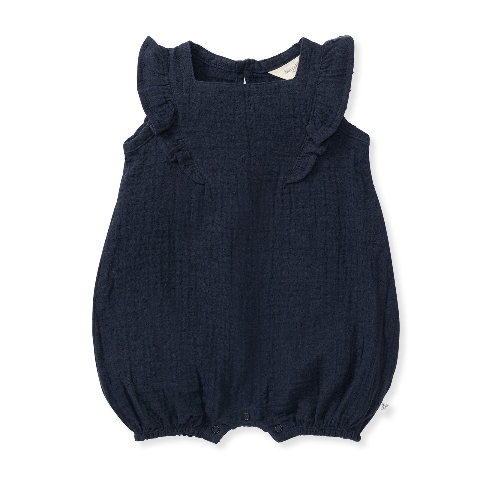 Dotted Muslin Organic Baby Girl Romper