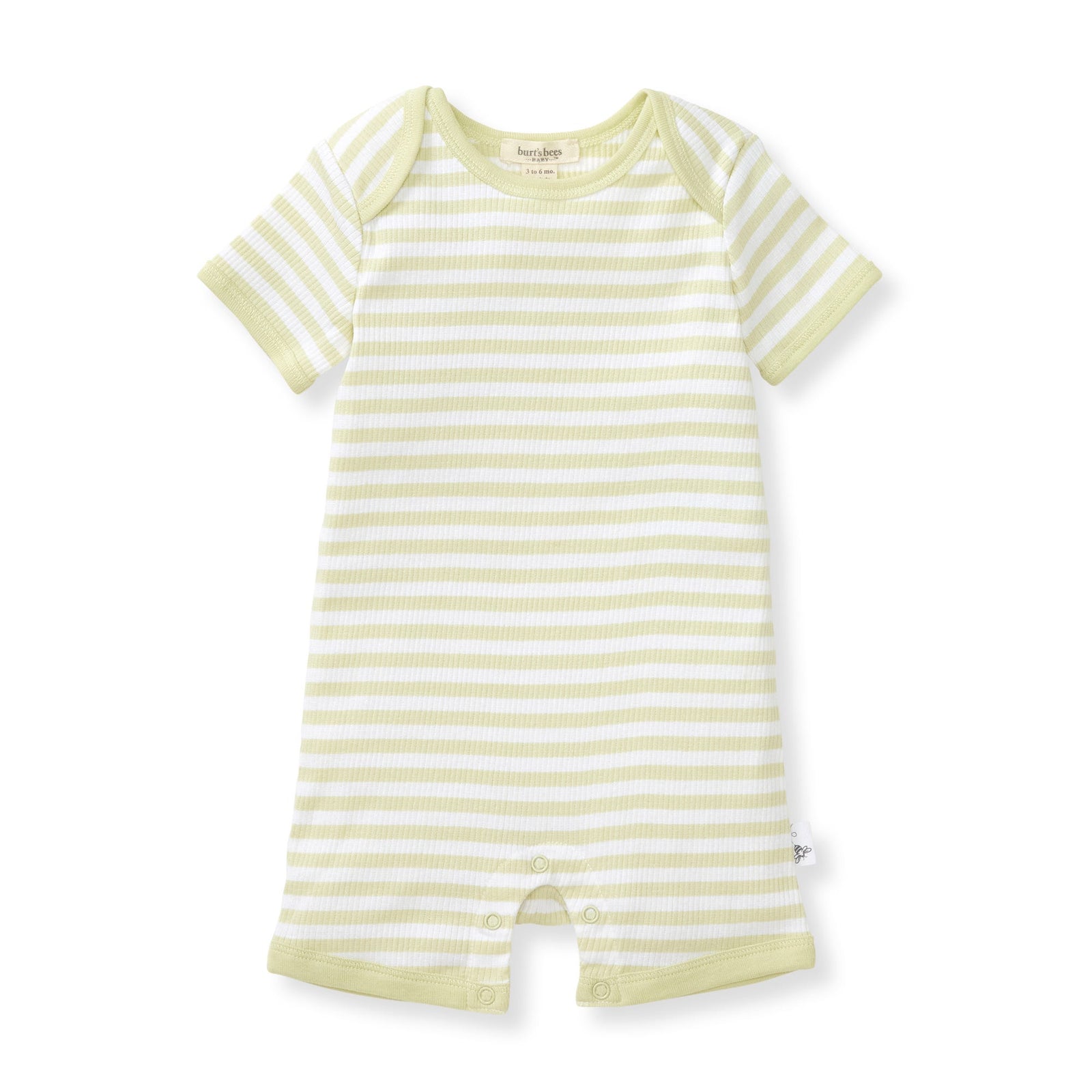 Rib Stripe Organic Cotton Baby Romper