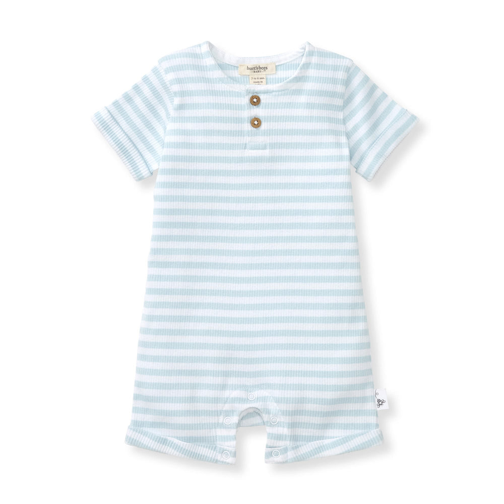 Rib Stripe Organic Cotton Baby Romper