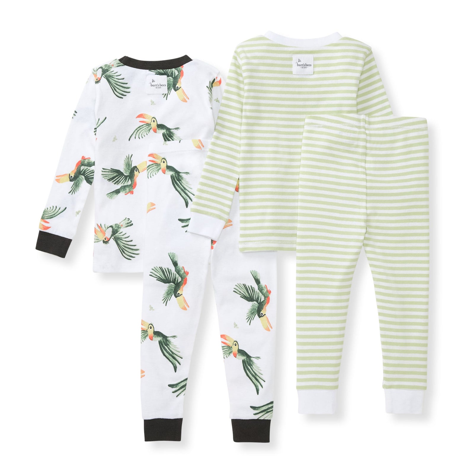 Toucan Organic Baby Pajamas - 2 Pack Back