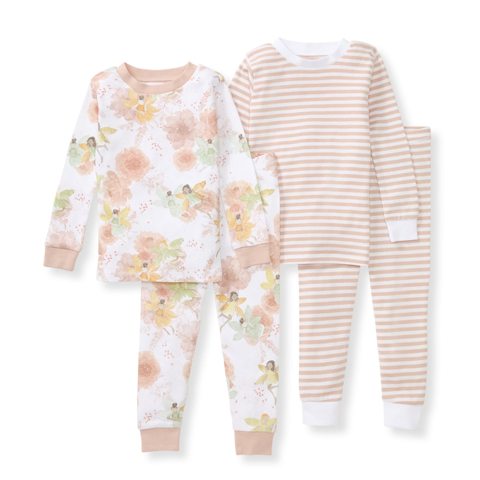 Fairy Floral Organic Baby Girl Pajamas - 2 Pack