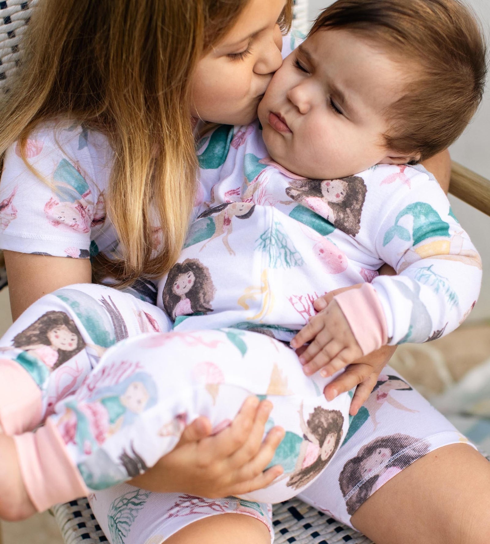 Magical Mermaids Organic Cotton Baby Pajamas Product Image 1