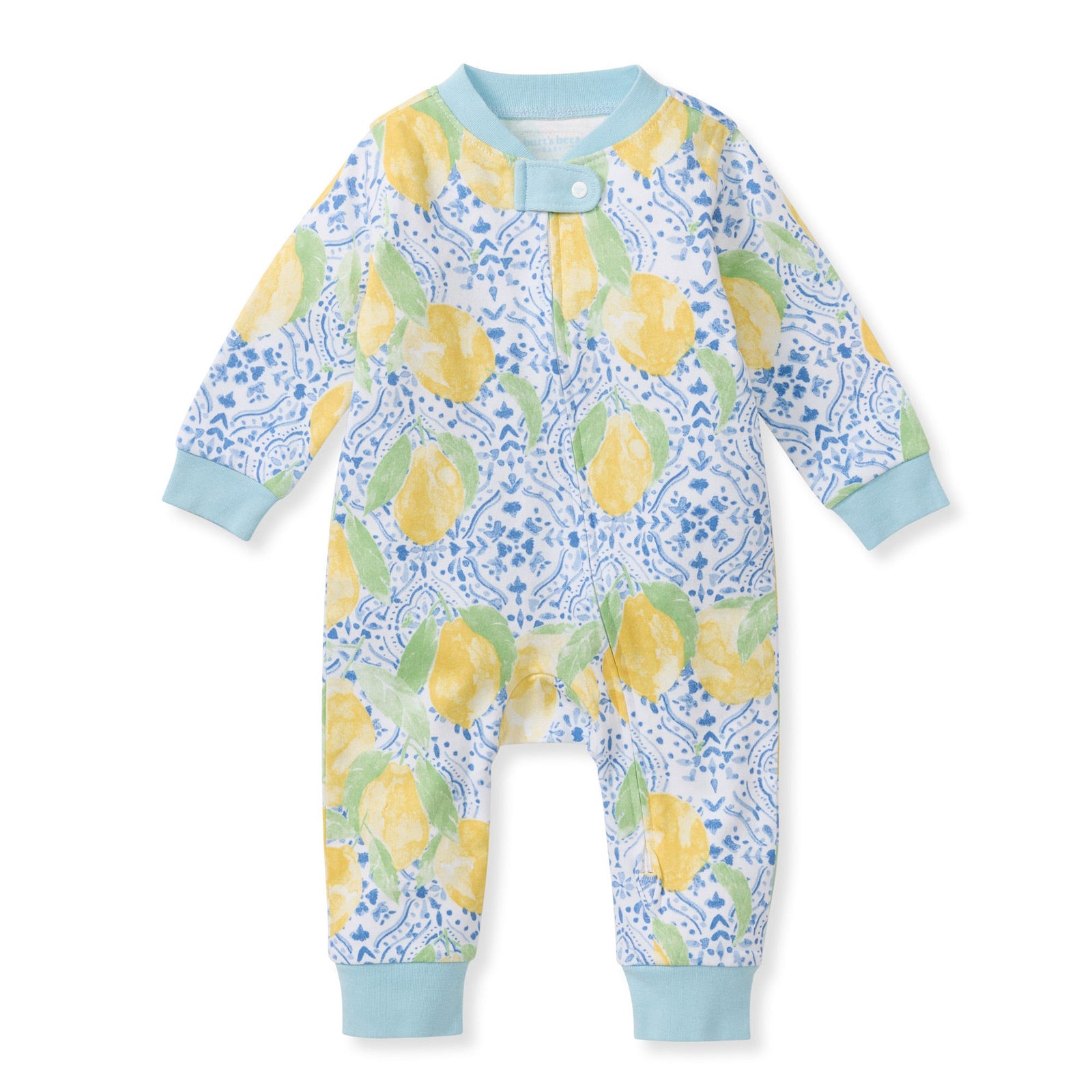 Lemon Tiles Organic Cotton Baby Pajamas