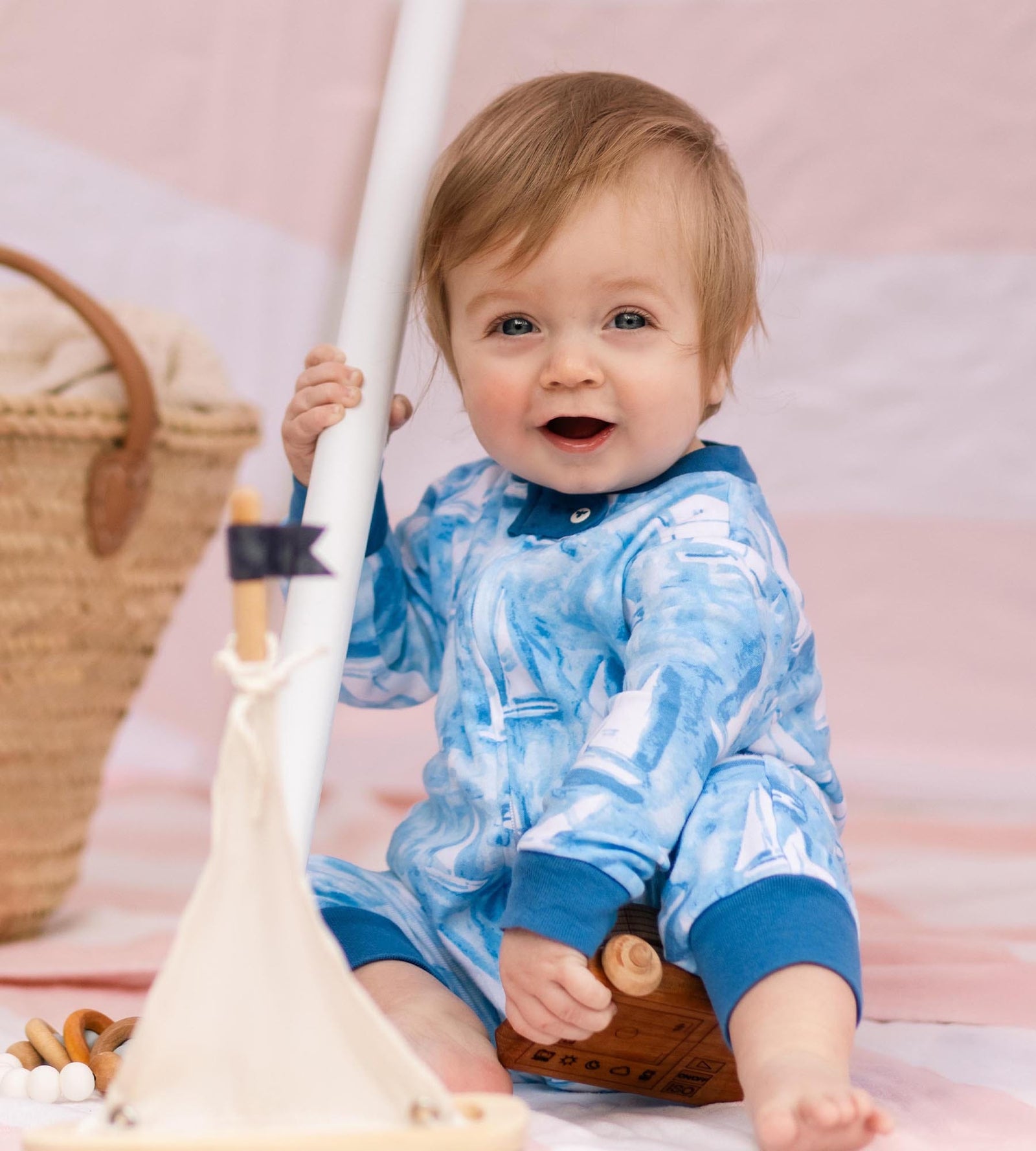 Mediterranean Sailing Organic Cotton Pajamas Product Image 1