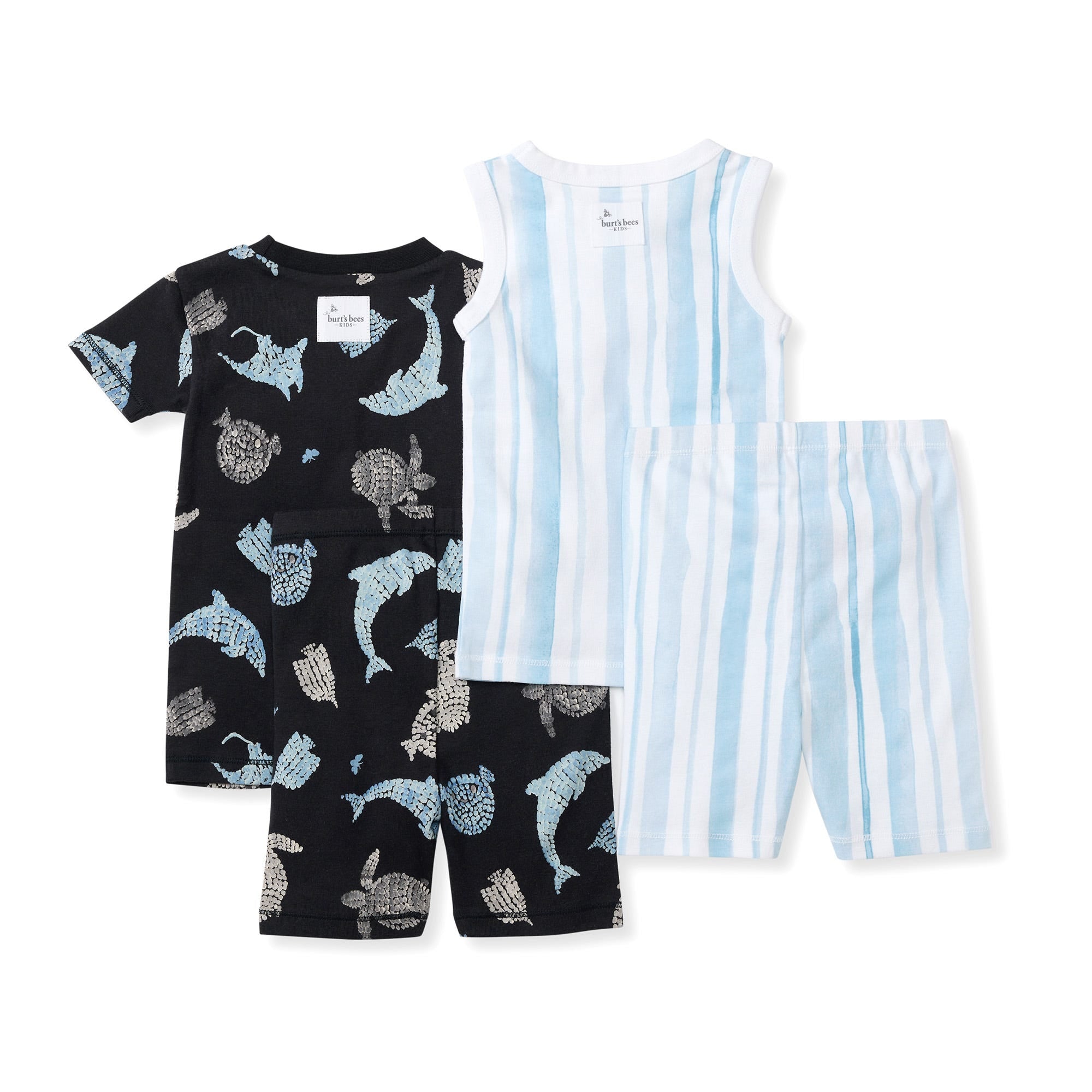 Mosaic Sea Animals Organic Cotton Two-Piece Pajamas 2 Pack
