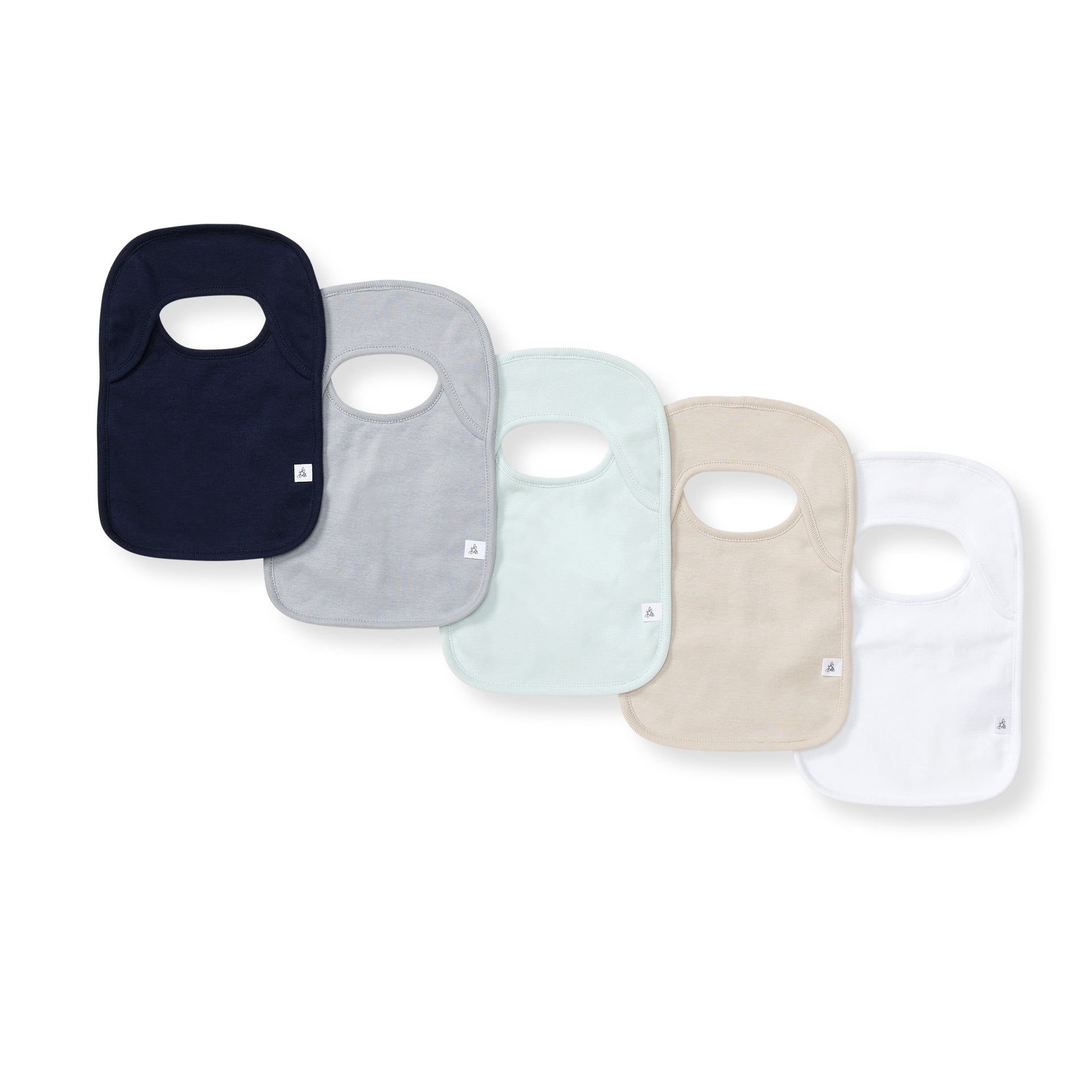 summer infant bib Burt's Bees Baby Lap Shoulder Bibs (5 Pack) in Midnight