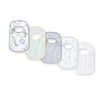 Hello Moon Organic Cotton Baby Bibs 5 Pack