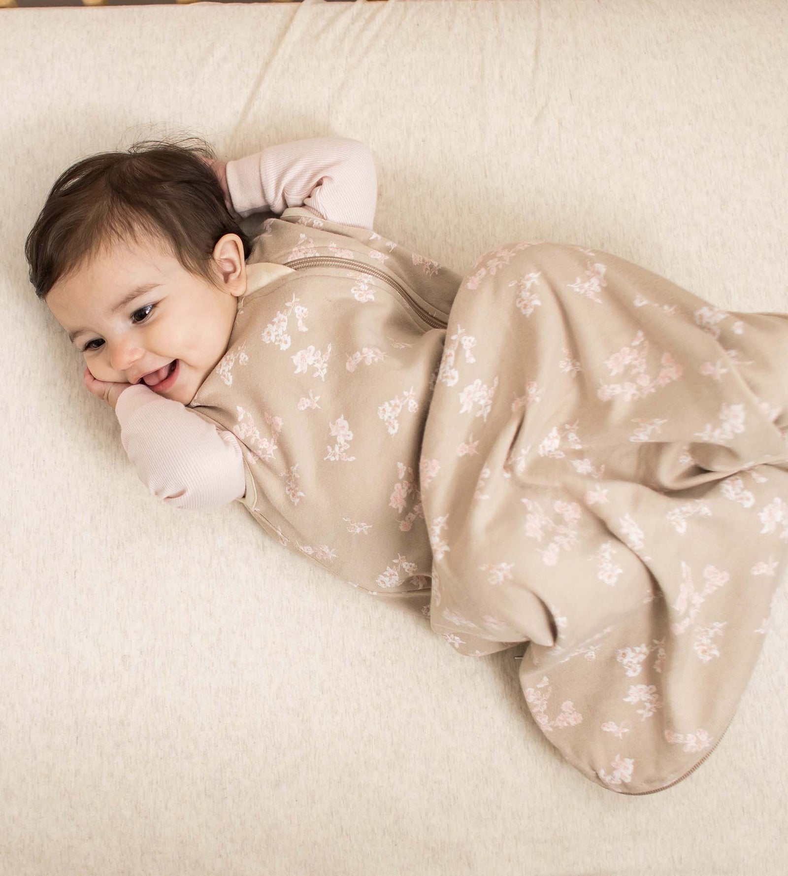 Whimsical Floral Organic Lightweight Beekeeper™ Wearable Baby Blanket