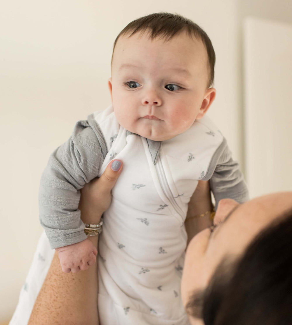 Golden Bee Organic Warmer Beekeeper™ Wearable Baby Blanket - Quarry