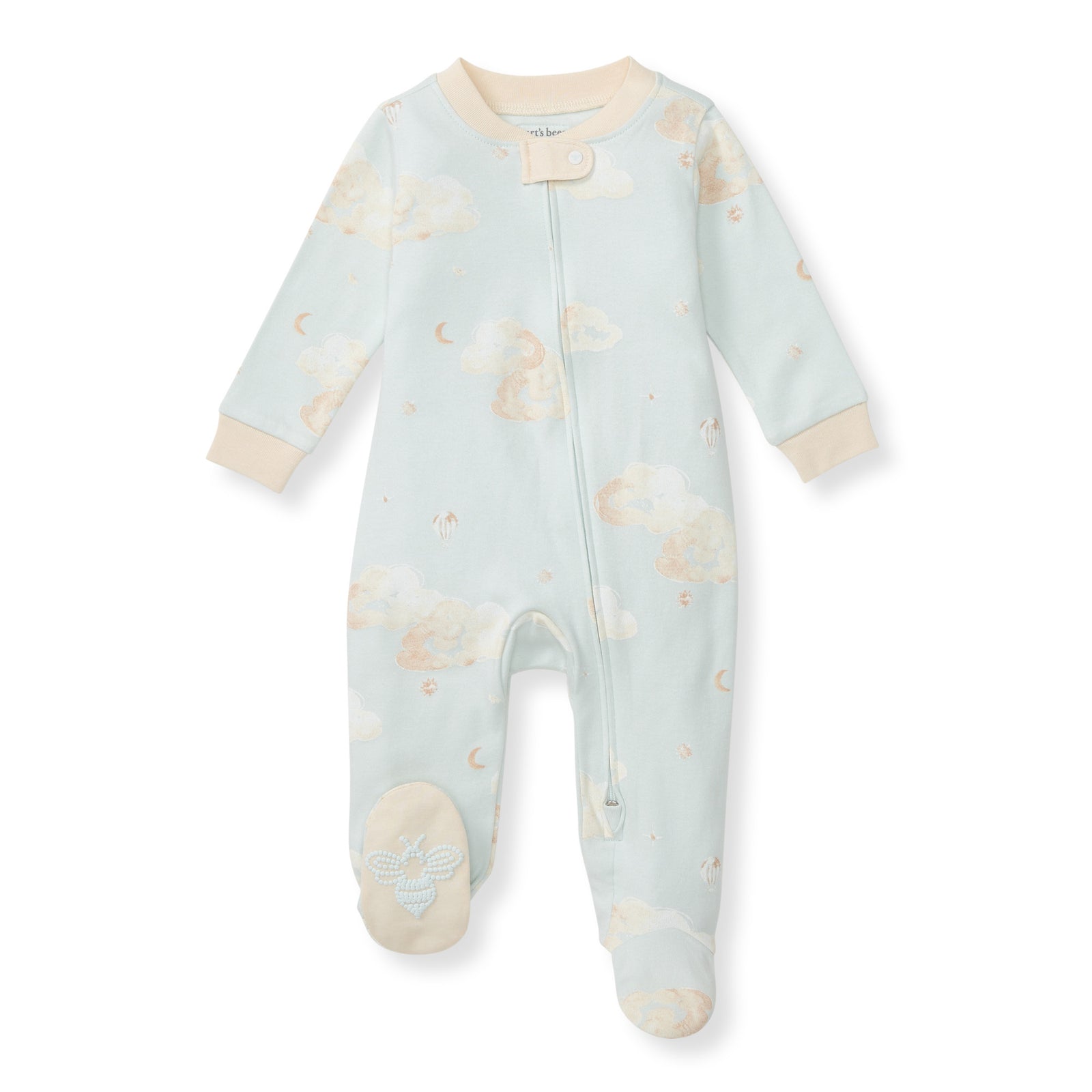 Good Night Sky Organic Cotton Sleep & Play - Ice Flow
