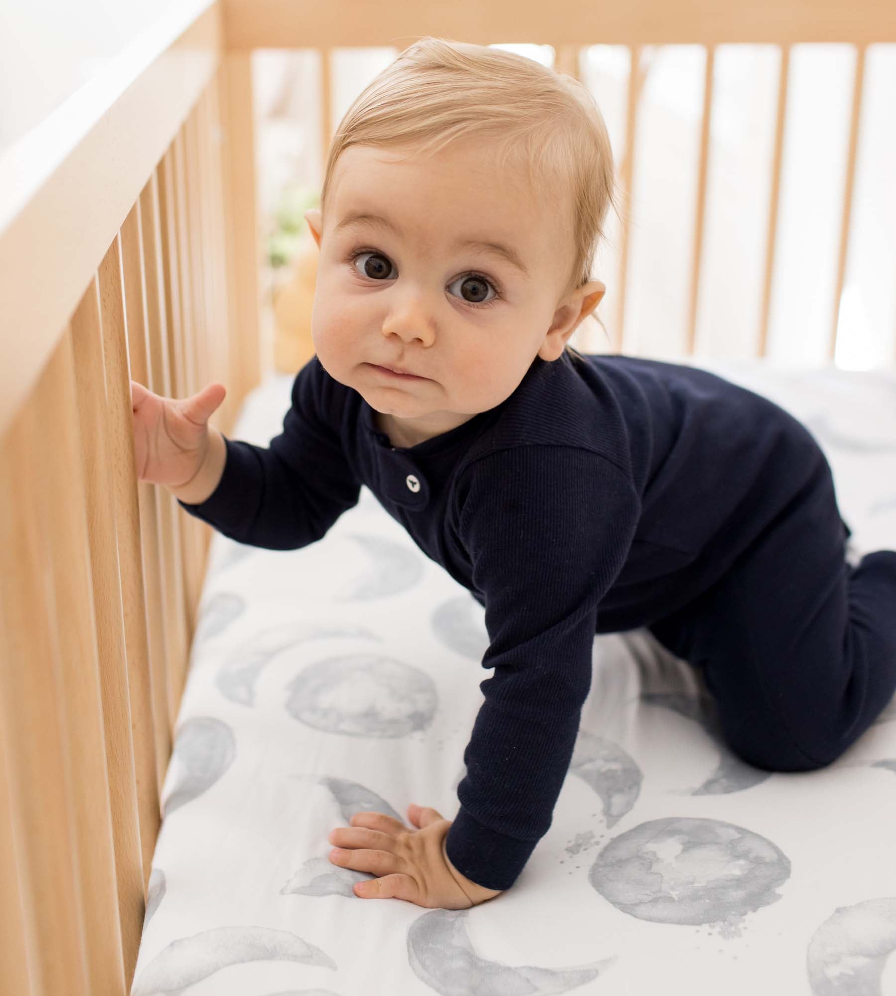 Solid Rib Organic Cotton Sleep & Play - Midnight – Burt's Bees Baby
