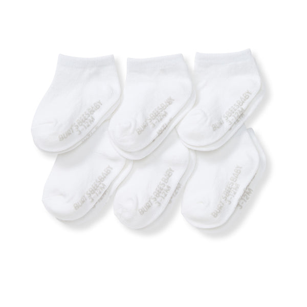 Solid Organic Cotton Baby Ankle Socks 6 Pack – Burt's Bees Baby