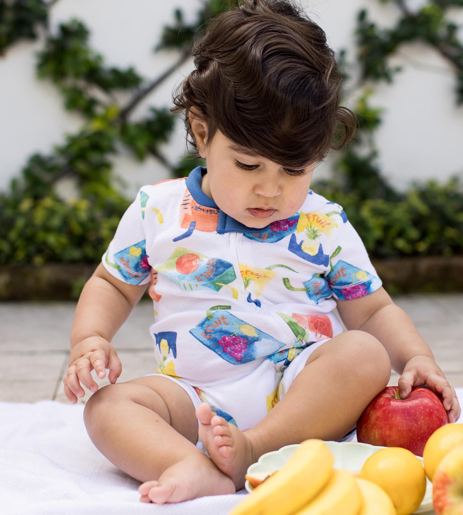 Juice Box Organic Baby Sleeper Romper Product Image 1