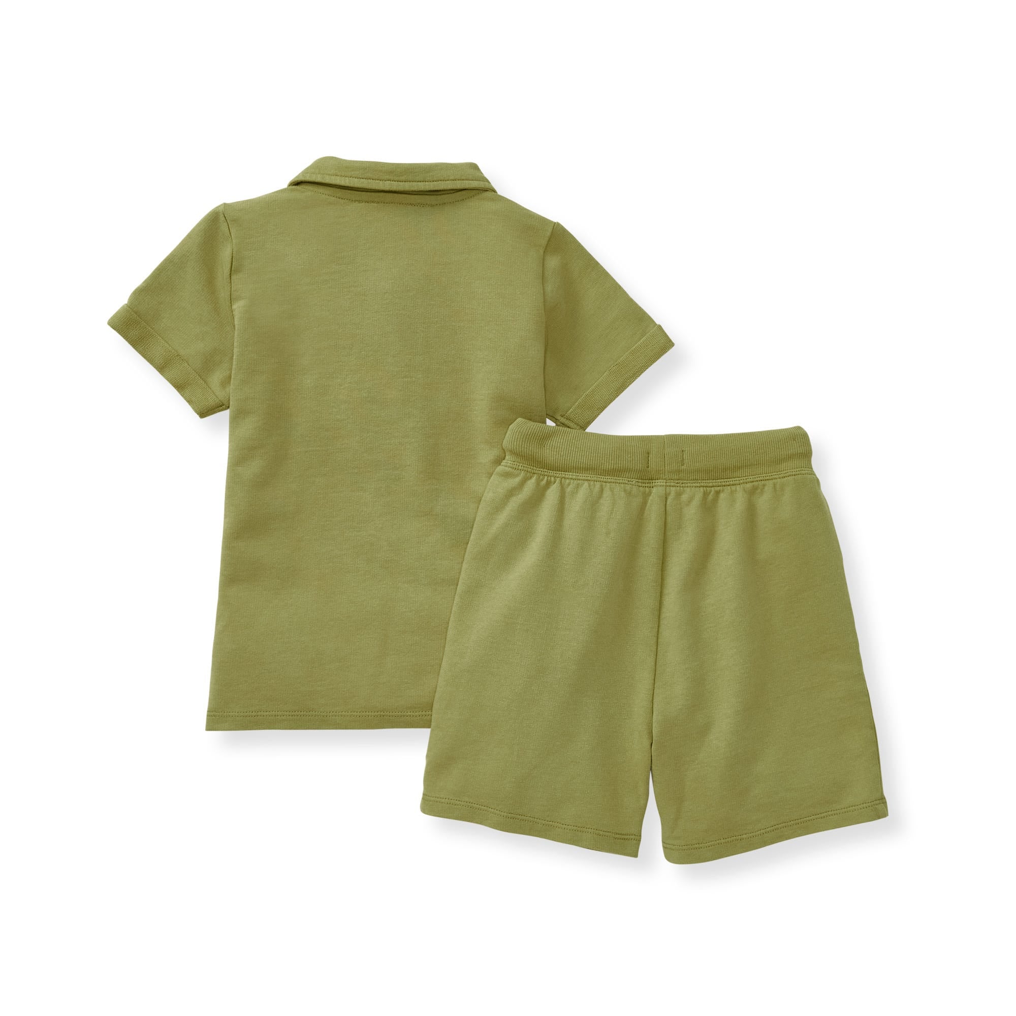 トップス OVY DAYDREAM Organic Cotton Pile Polo Organic Cotton Green Baby Boy Polo & Shorts Set – Burt's