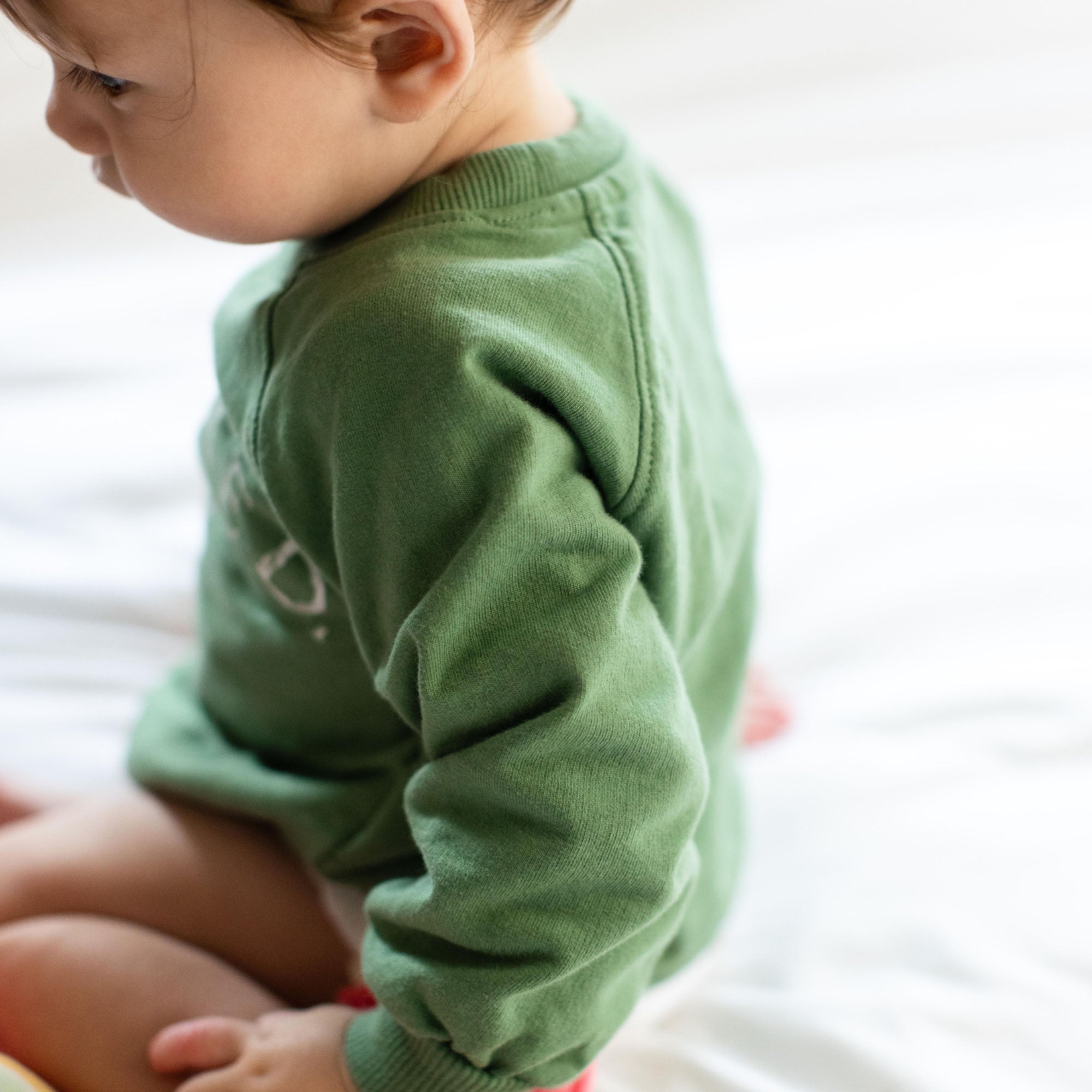 Charmed Organic Green Boy Sweatshirt | St. Patrick's Day