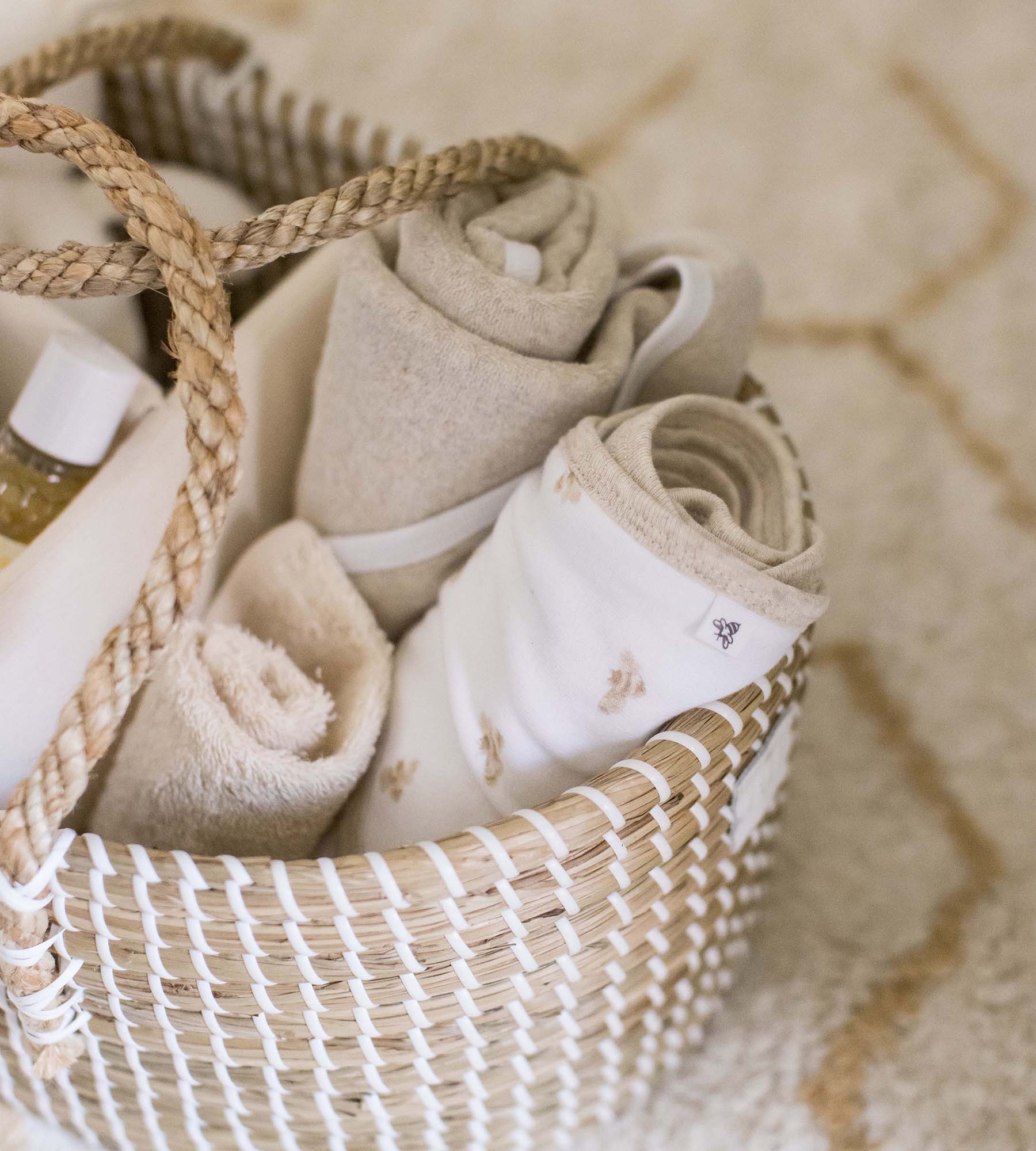 Golden Bee Organic Knit Terry Towels Set of 2 – Burt's Bees Baby