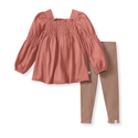 Smocked Organic Tunic & Pants Set