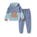 Color Blocked Sweatshirt & Pants Set