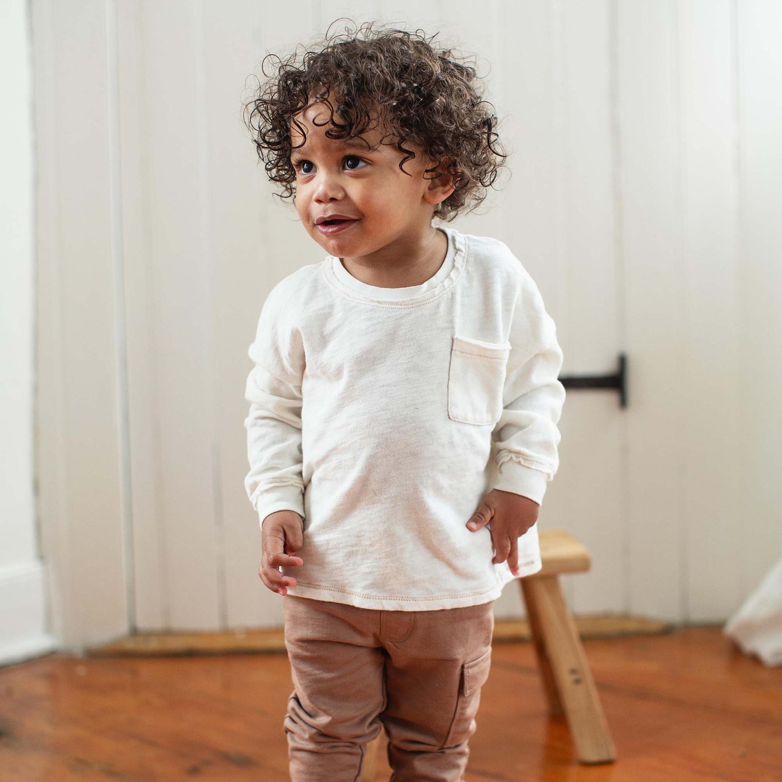 Product Image 1 of Chunky Slub Organic Boy Tee & Pants Set