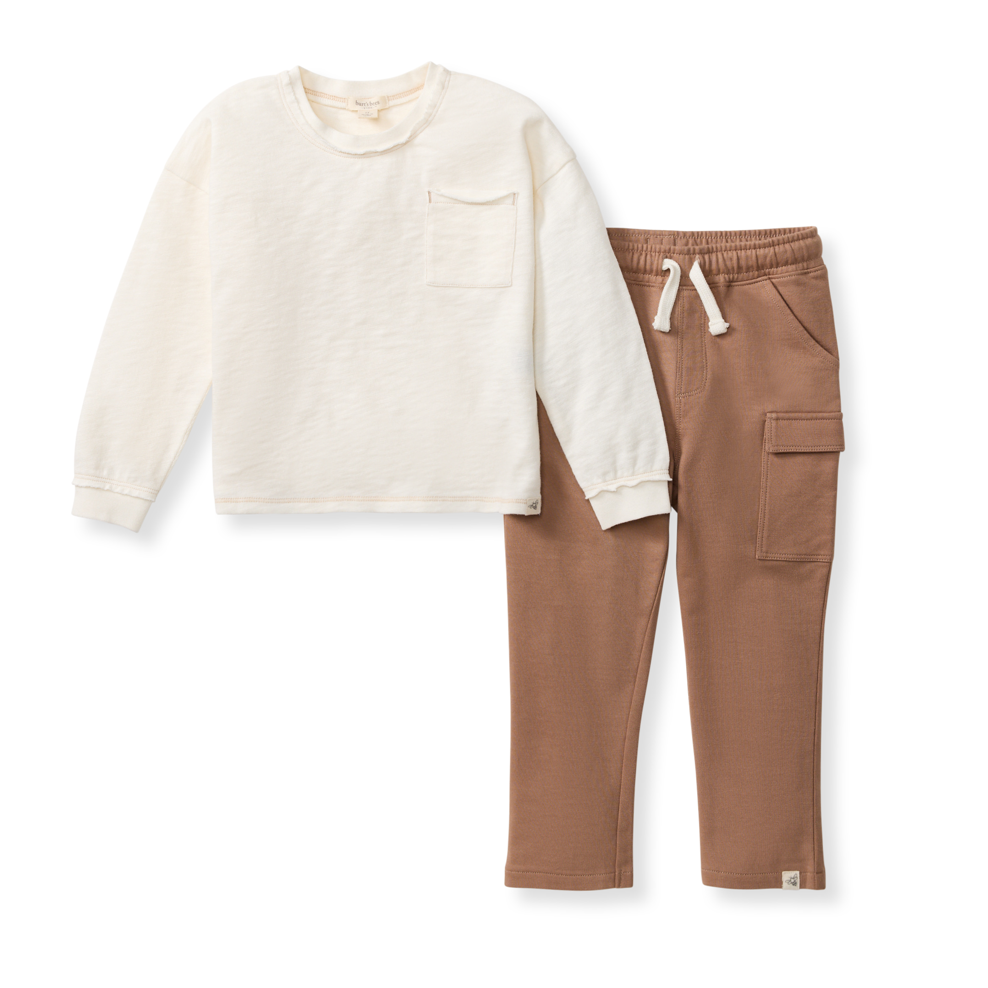 Chunky Slub Organic Tee & Pants Set