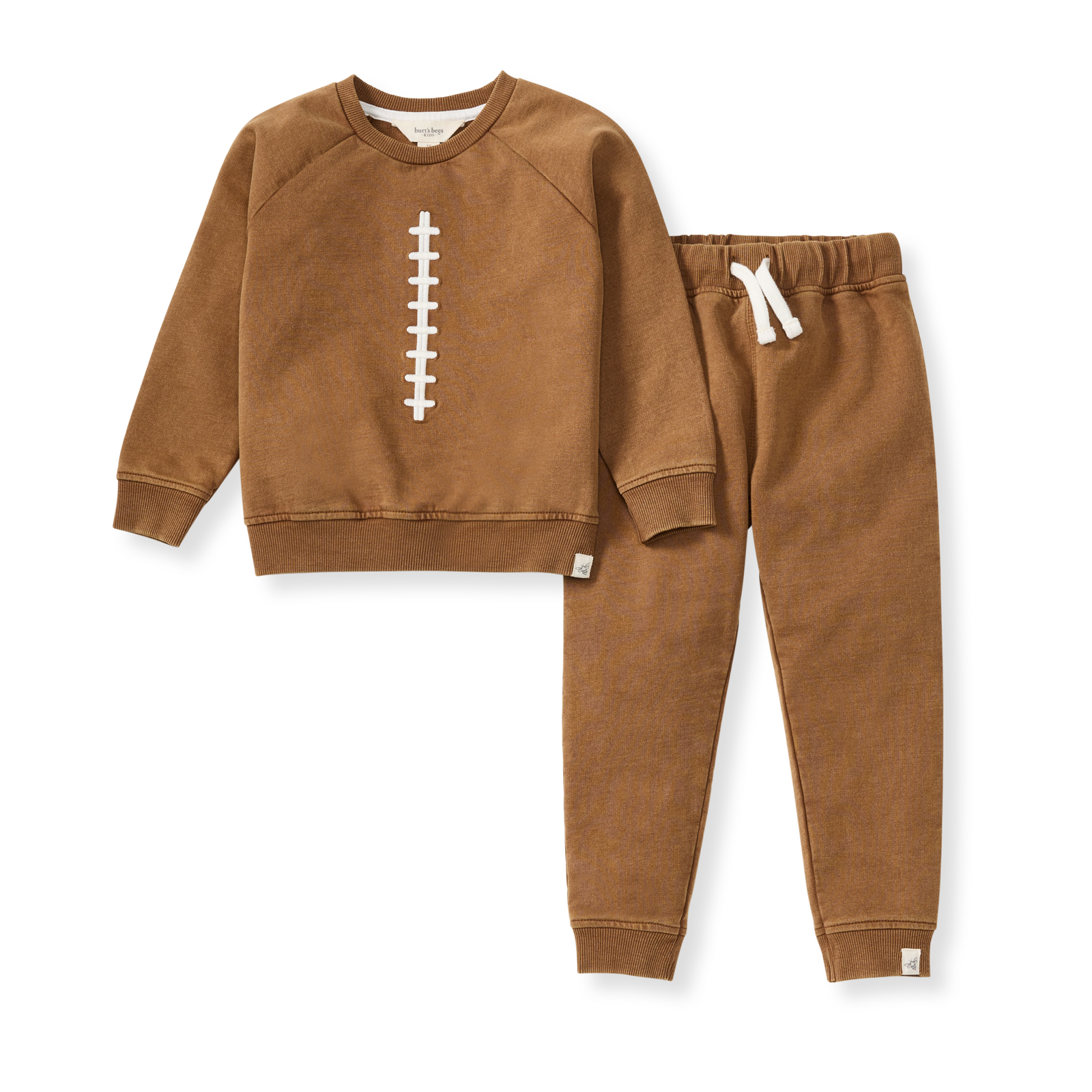 Acid Wash Football Sweatshirt & Pants Set