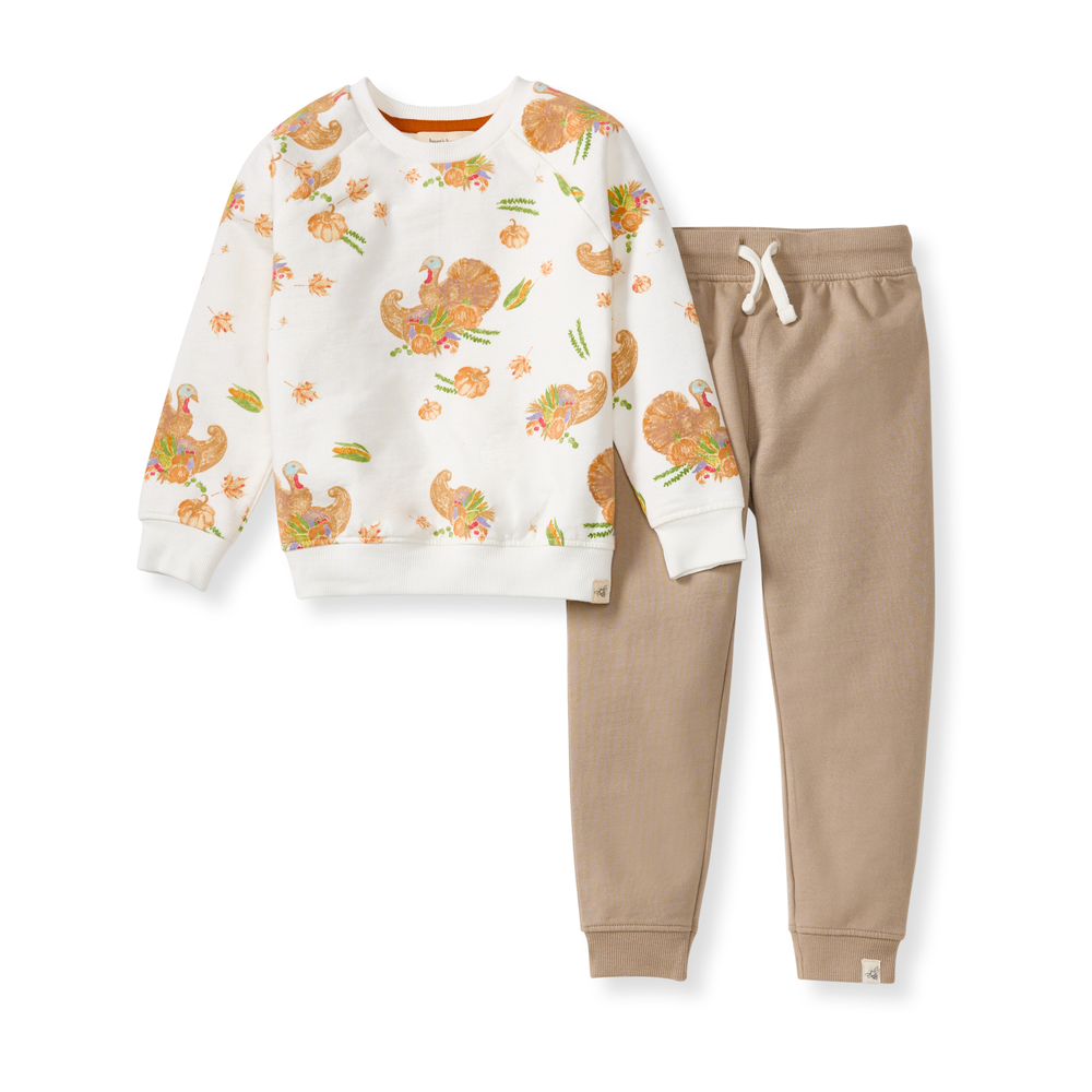 Happy Harvest Boy Sweatshirt & Pants Set