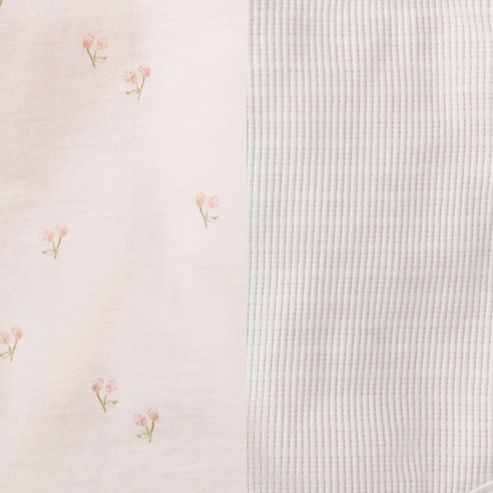 Ditsy Floret 3 Piece Bodysuit & Pant Set Swatch