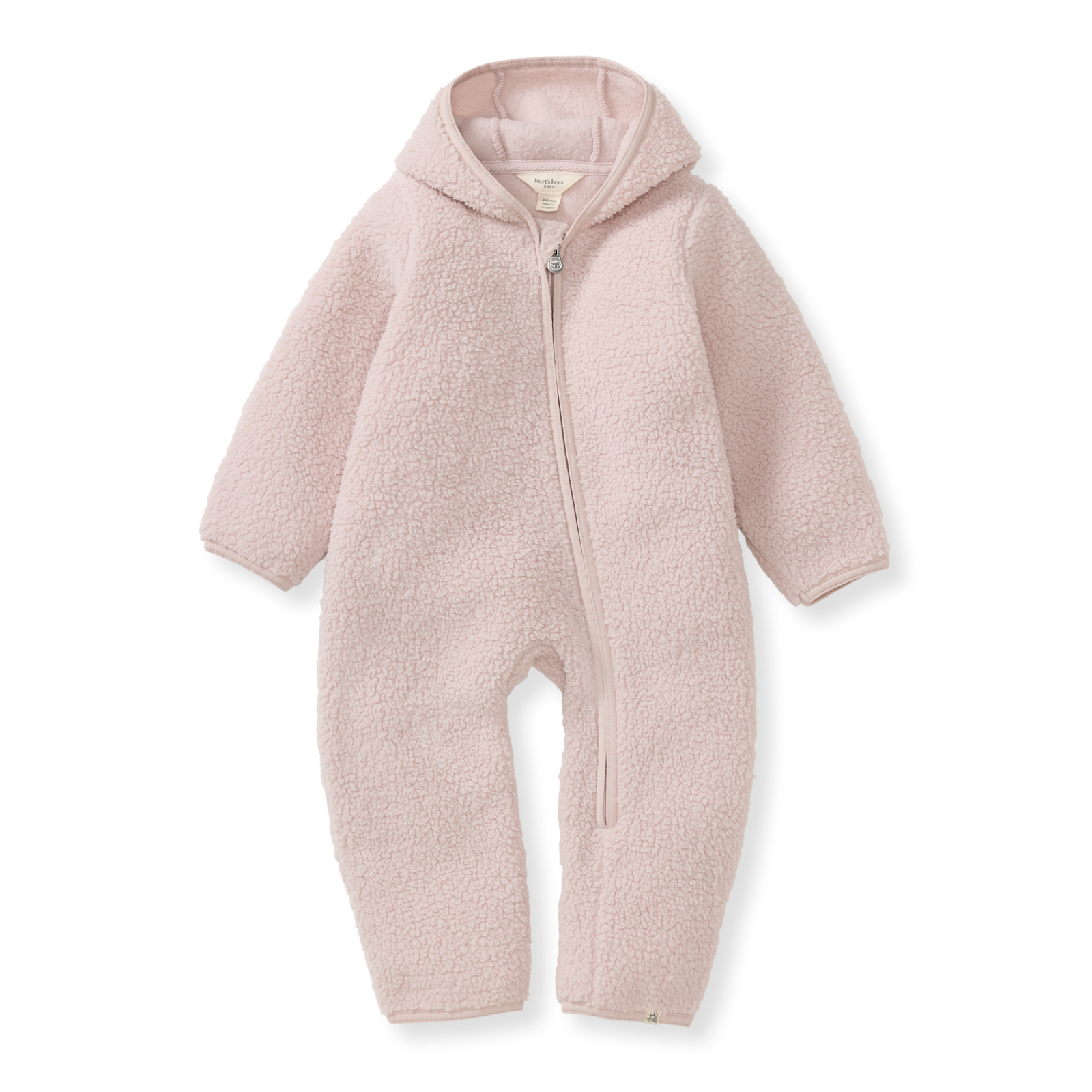 Sherpa-Style Organic Baby Bunting - Soft Violet