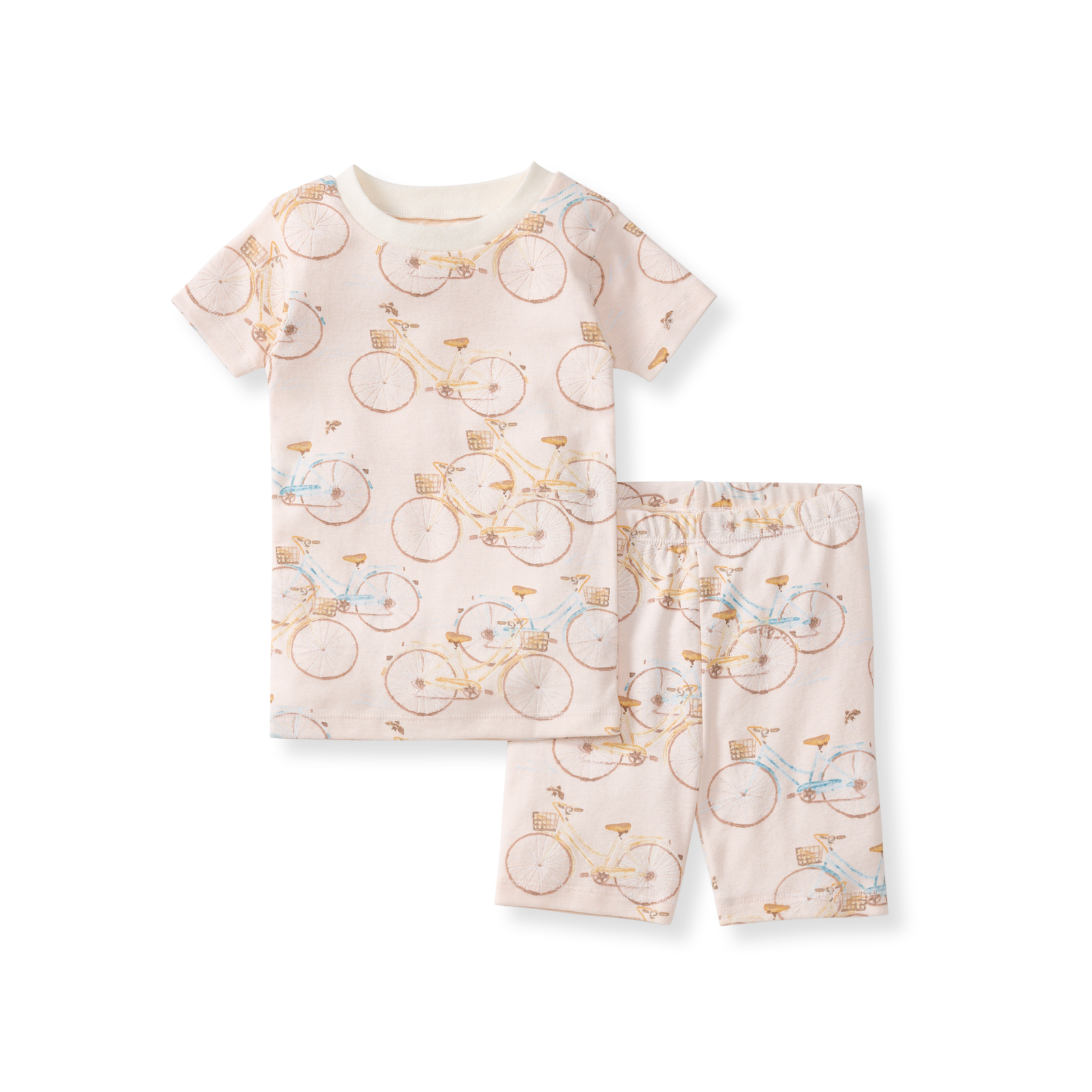 Bicycles Short Sleeve Two-Piece Pajamas