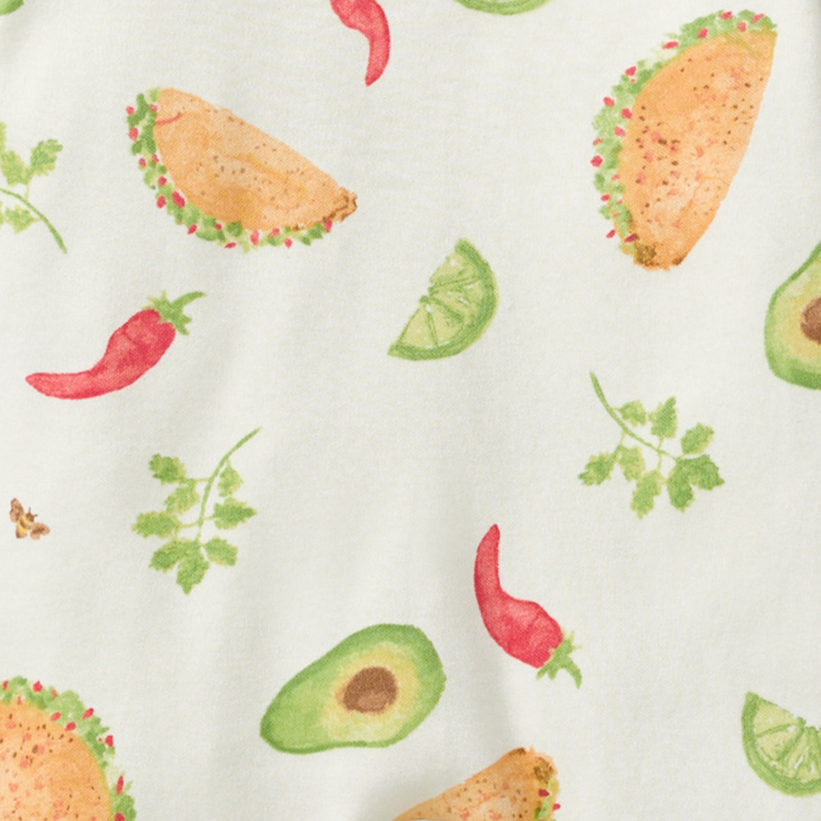 Taco Tuesday Organic Two-Piece Pajamas Swatch