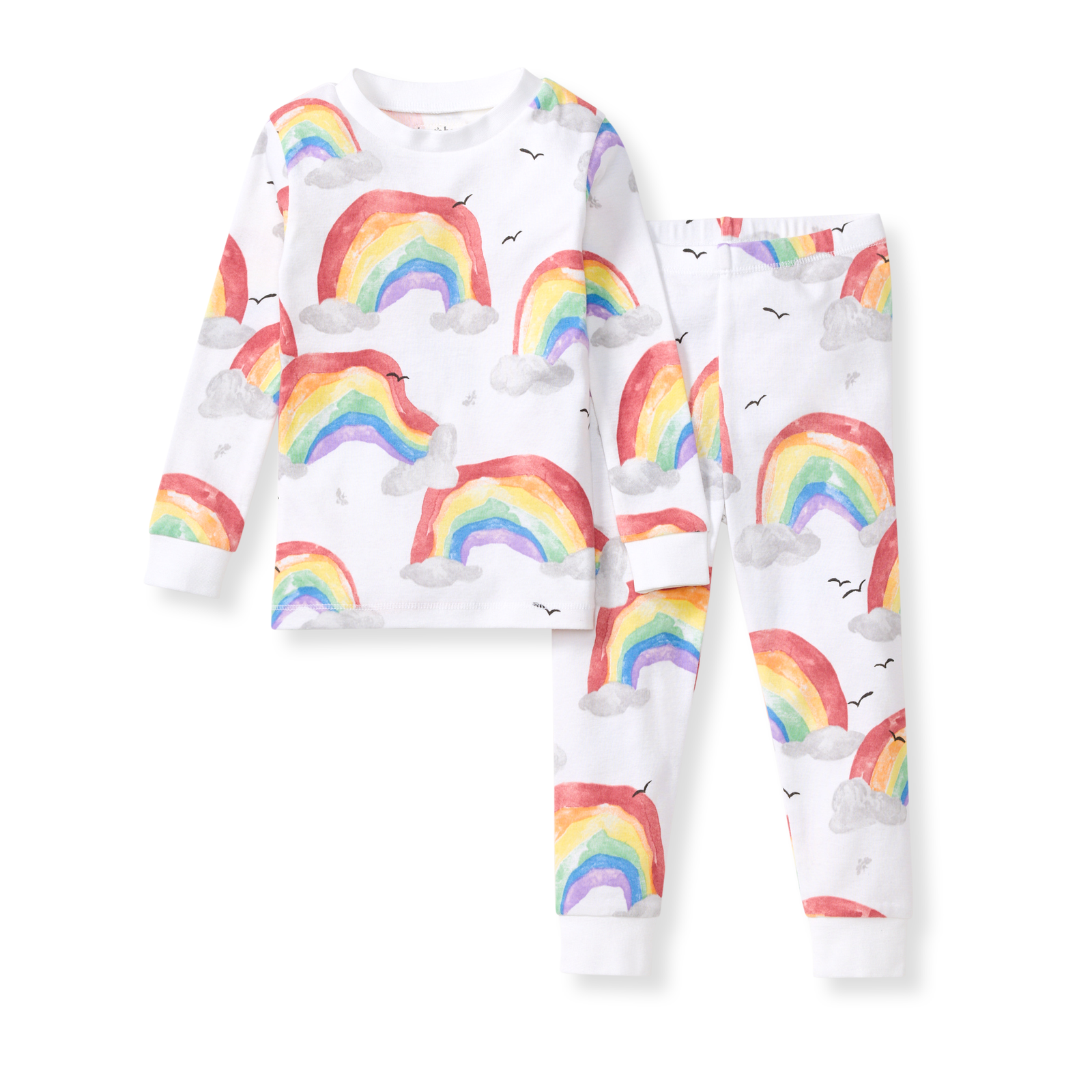 Happy Rainbow Organic Two-Piece Pajamas