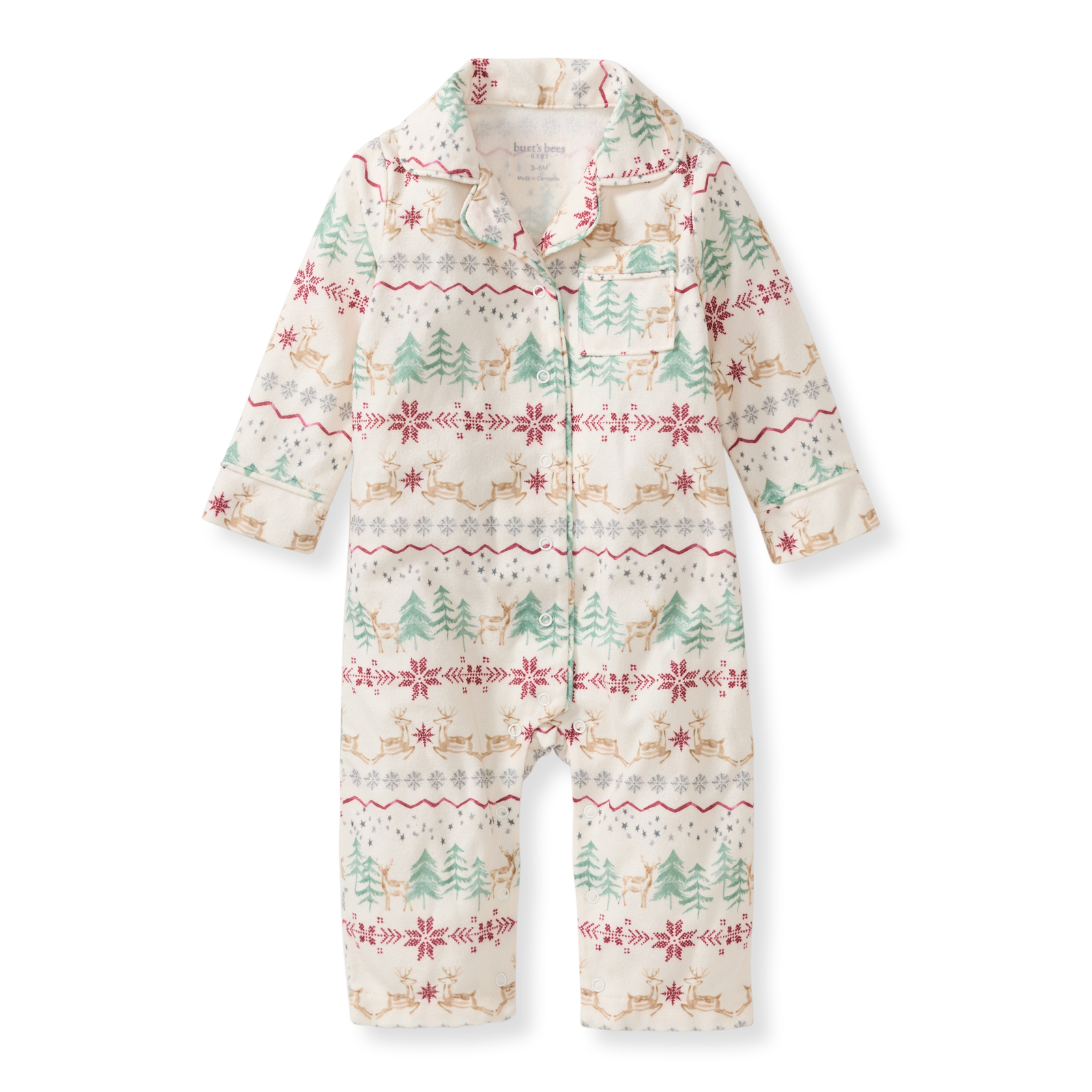 Magical Forest Fair Isle Flannel Jumpsuit