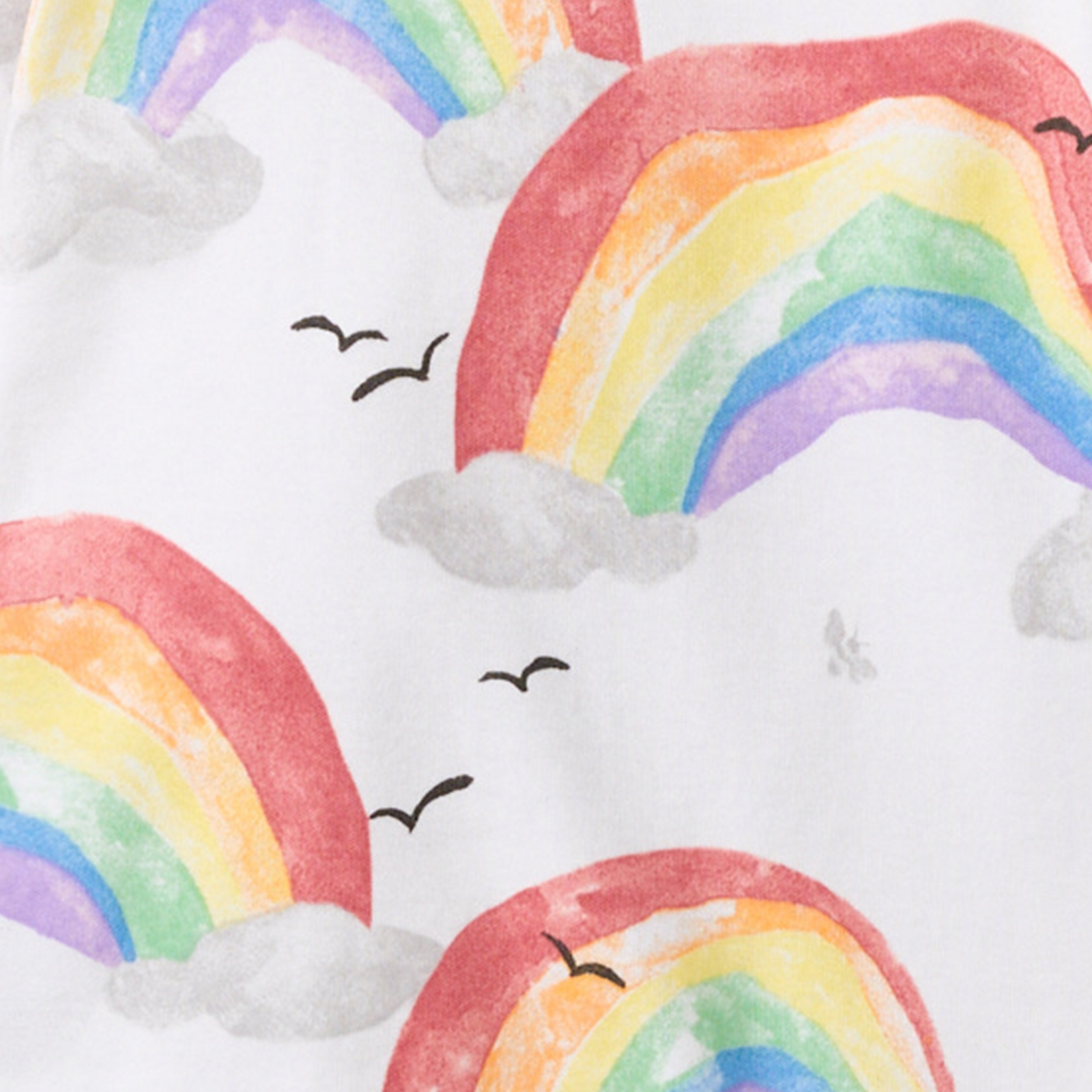 Happy Rainbow Organic Two-Piece Pajamas Swatch