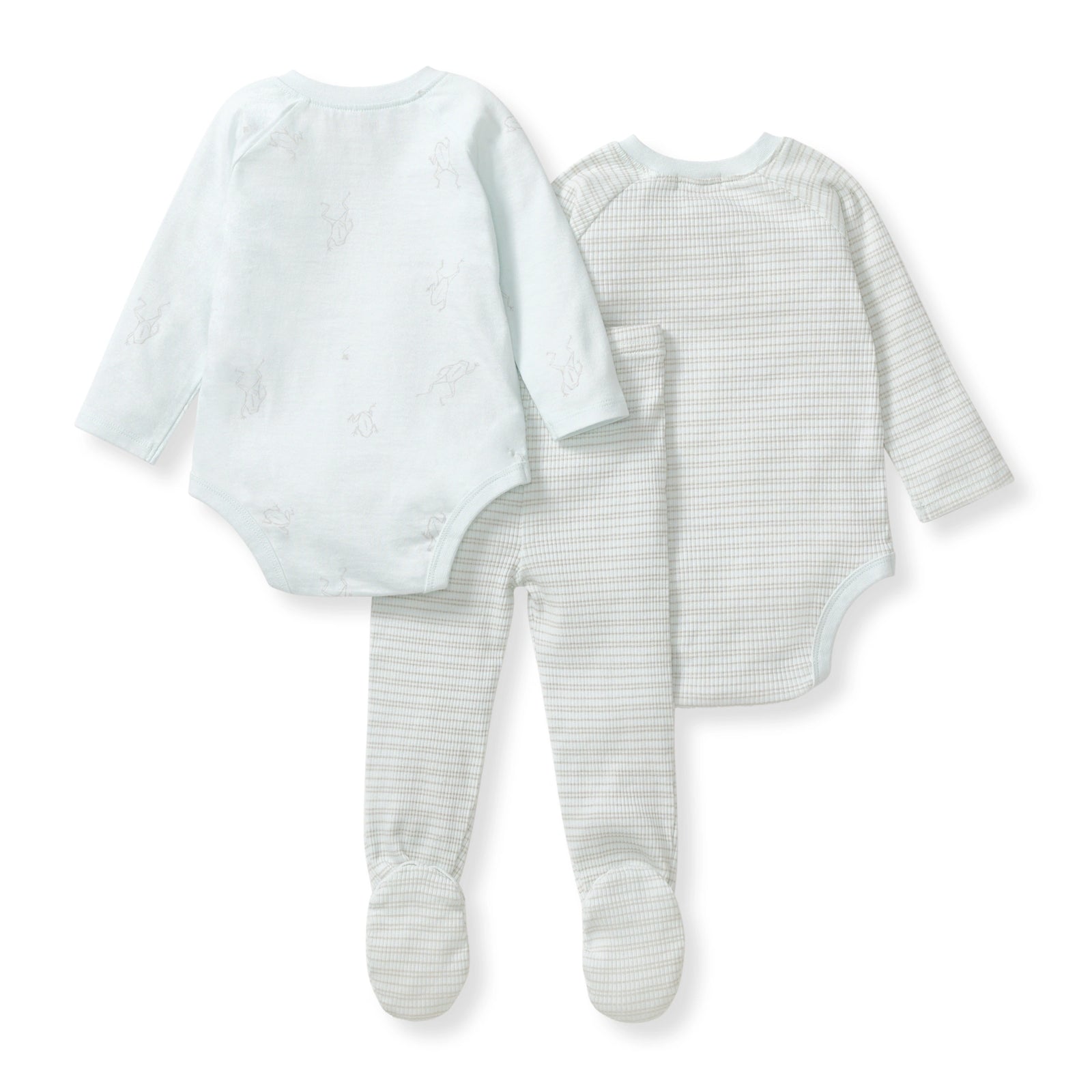 Frog Baby Boy 3-Piece Bodysuit & Pants Set Back