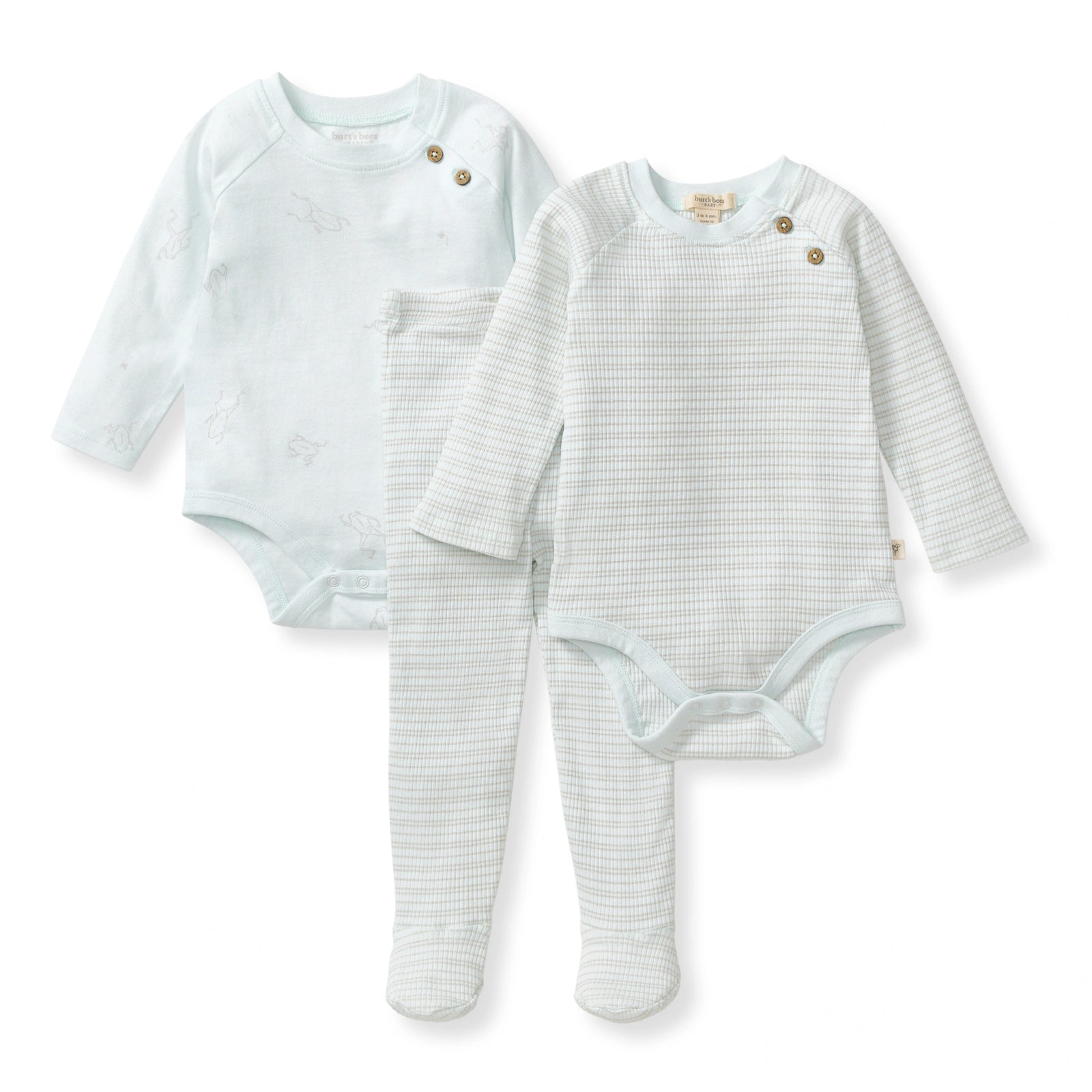 Frog Baby Boy 3-Piece Bodysuit & Pants Set