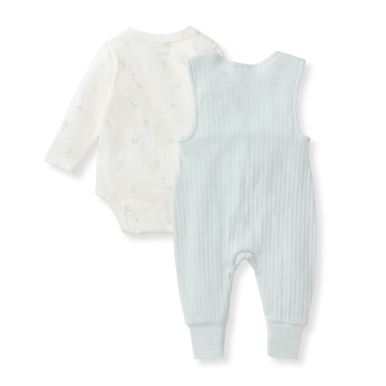 Origami Bodysuit & Jumpsuit Baby Boy Set Back