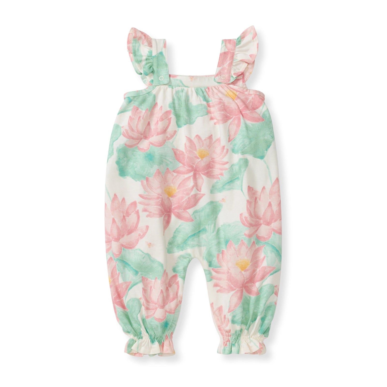 Lotus Pond Baby Girl Jumpsuit Back