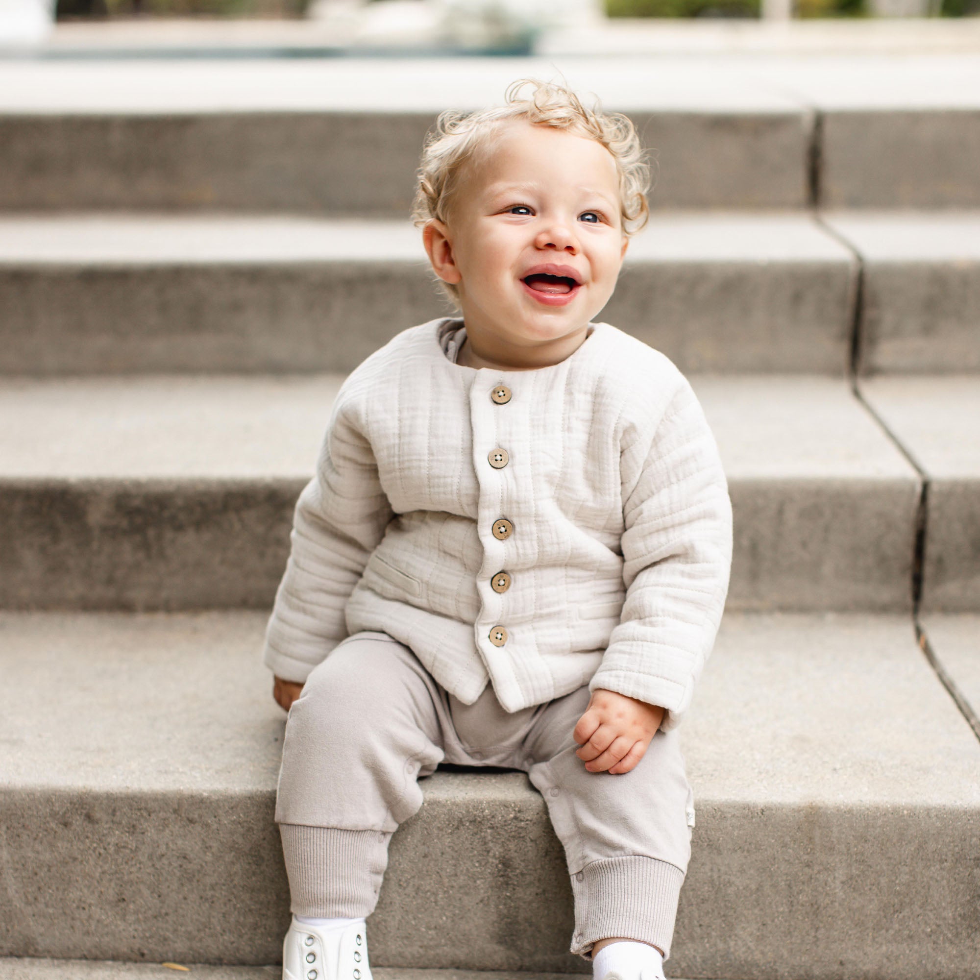 Organic Cotton Quilted Jacket – Burt's Bees Baby