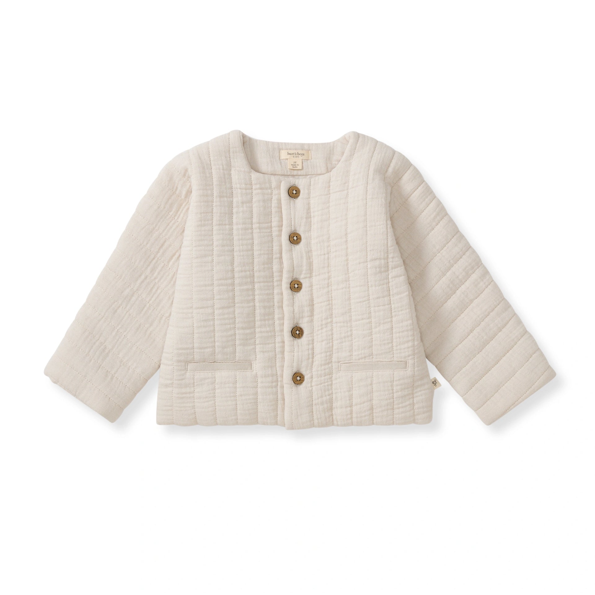 Organic Cotton Quilted Jacket - 0-3M
