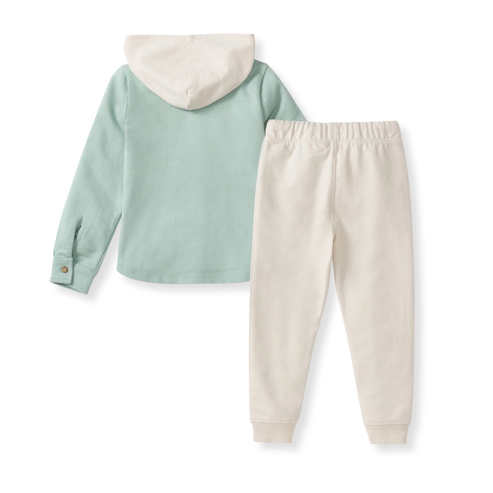 Hooded Shirt & Pants Set Back